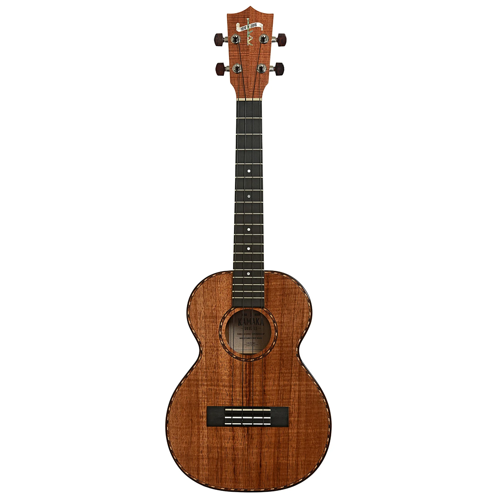 Kamaka 100th Anniversary HF-3D Deluxe Tenor Ukulele with Case (2016) - Image 14