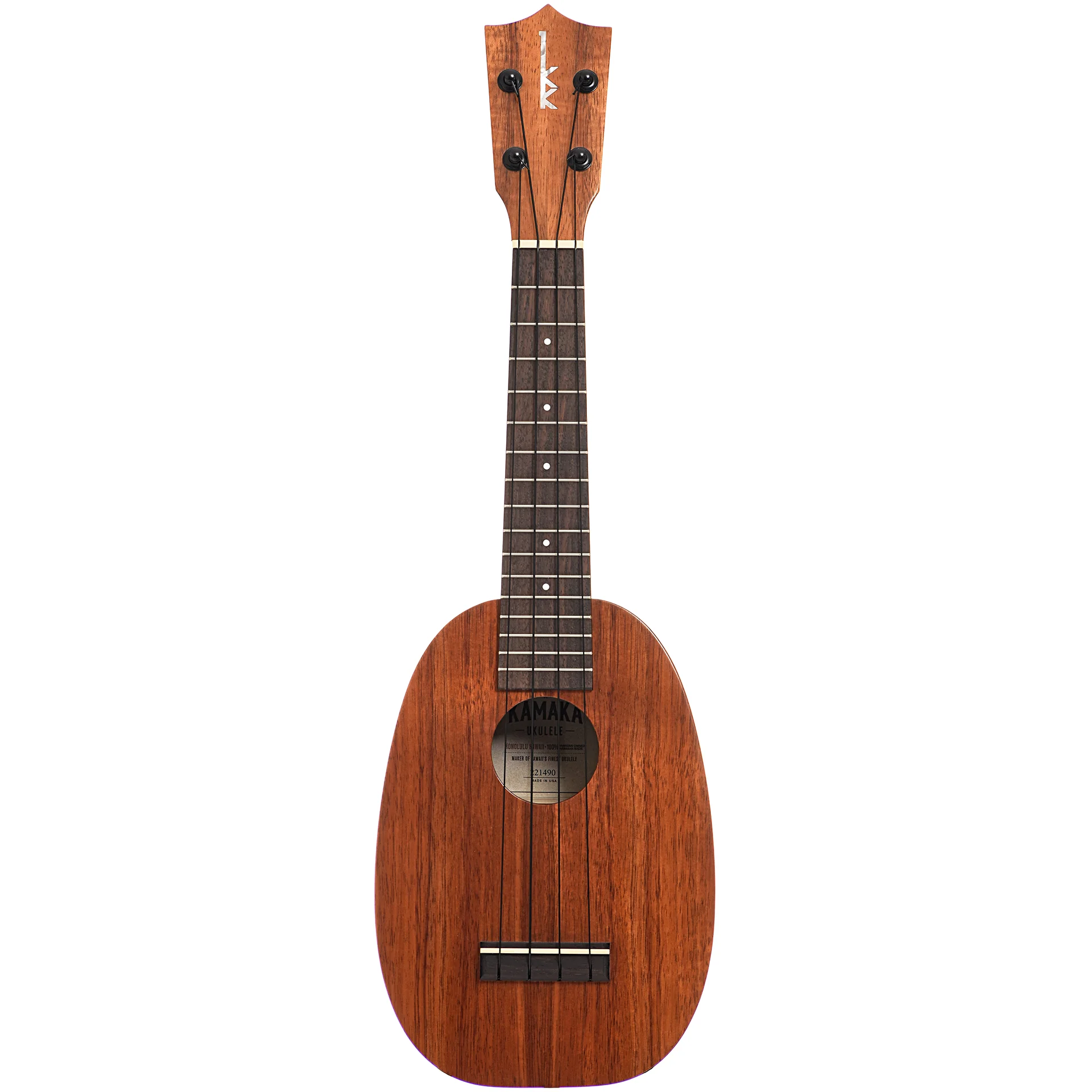 Kamaka HP-1 Standard Soprano Pineapple Ukulele with Case - Image 14