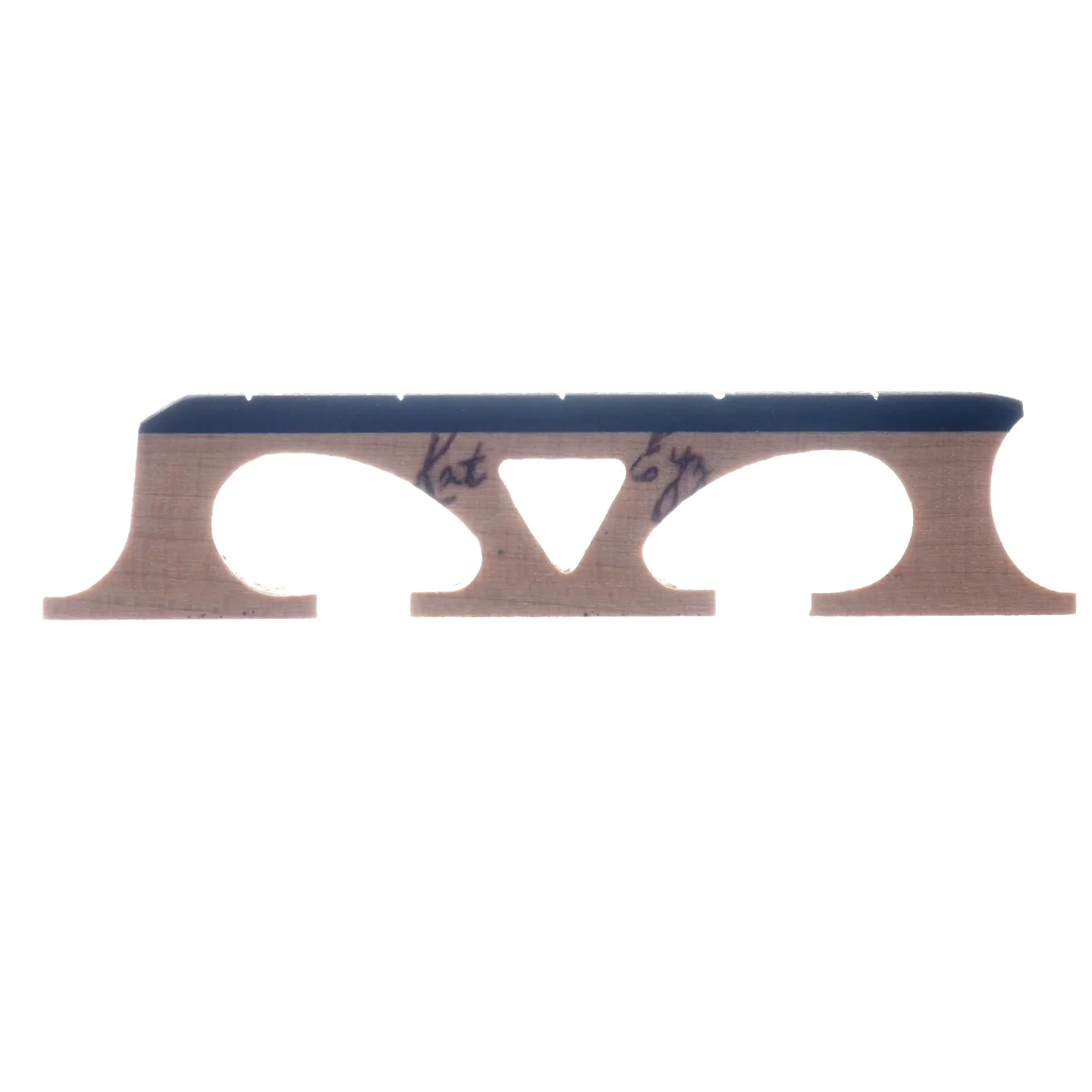 Kat Eyz Old Wood Banjo Bridge, Crowe Spaced, 5/8" High - Image 2