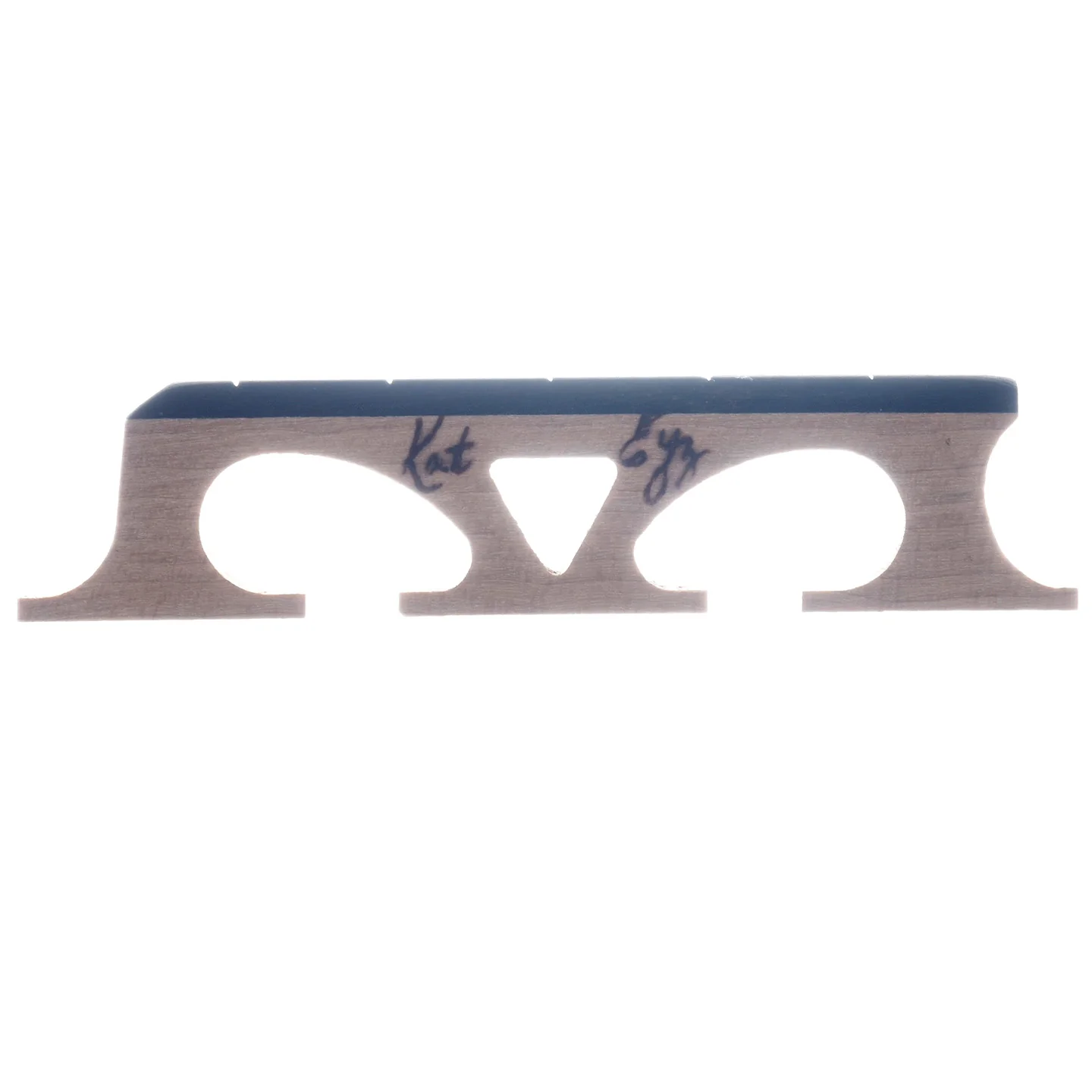 Kat Eyz Old Wood Banjo Bridge, Crowe Spaced, .656" High - Image 2