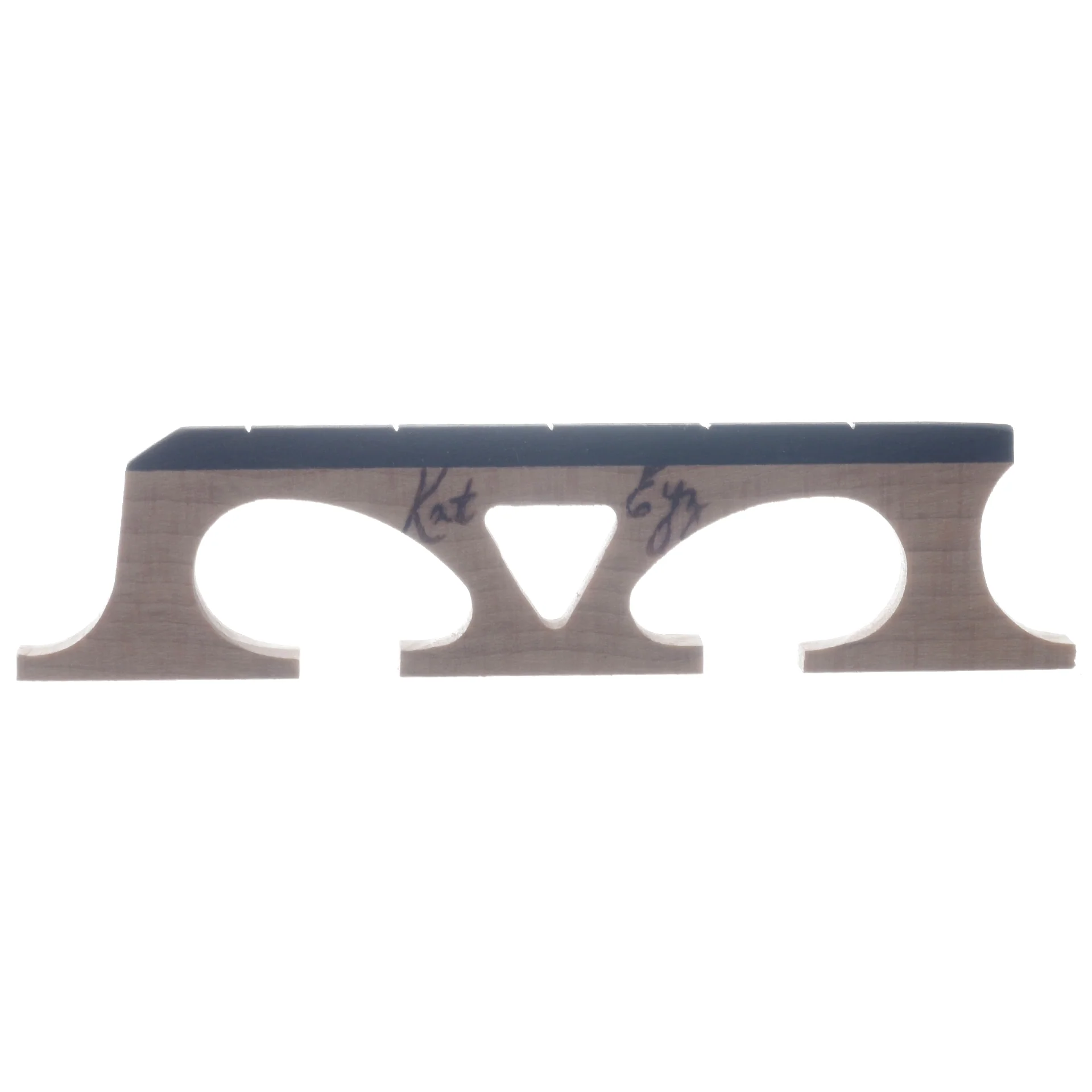 Kat Eyz Old Wood Banjo Bridge, Standard Spaced, 11/16" High - Image 2