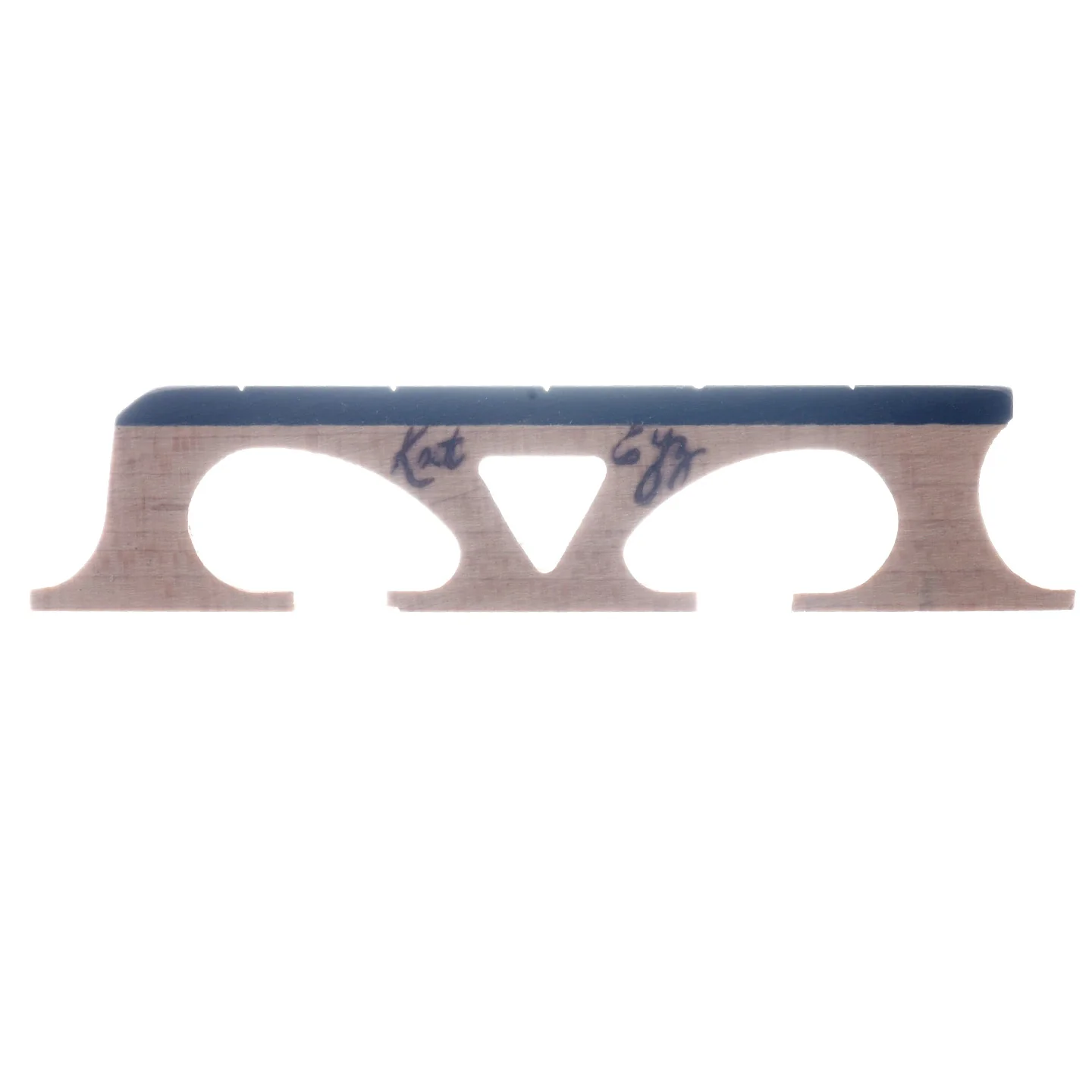 Kat Eyz Old Wood Banjo Bridge, Standard Spaced, 5/8" High - Image 2