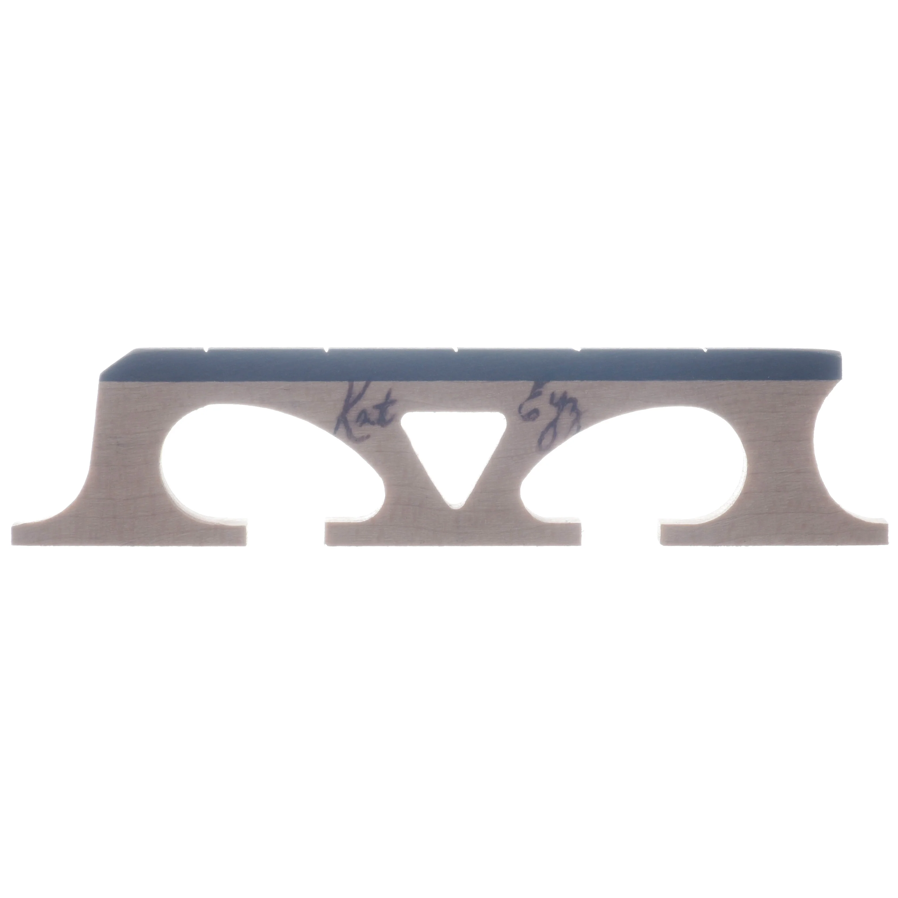 Kat Eyz Old Wood Banjo Bridge, Standard Spaced, .656" High - Image 2