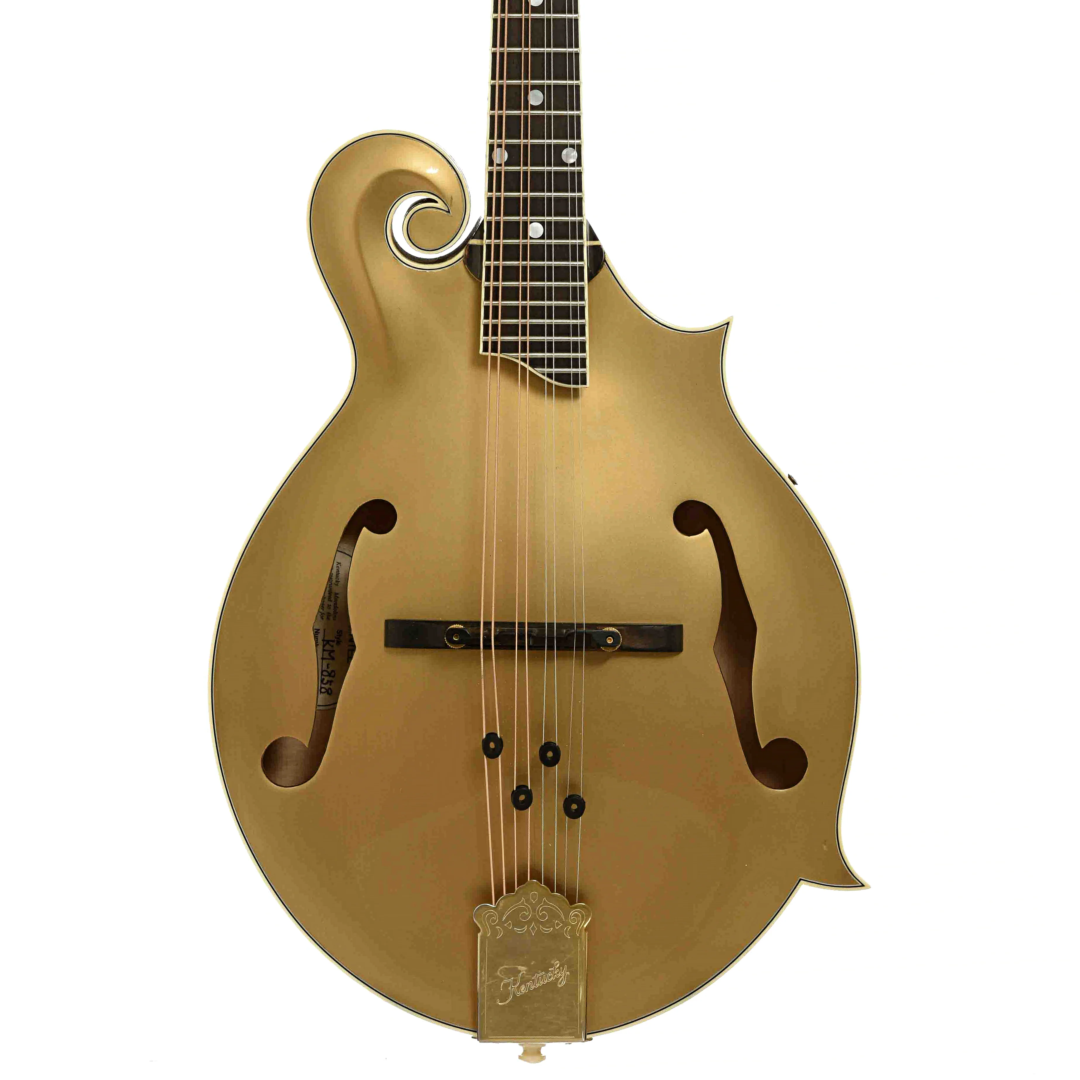 Kentucky KM-858 Gold Artist F-Style Mandolin (2018) - Image 2