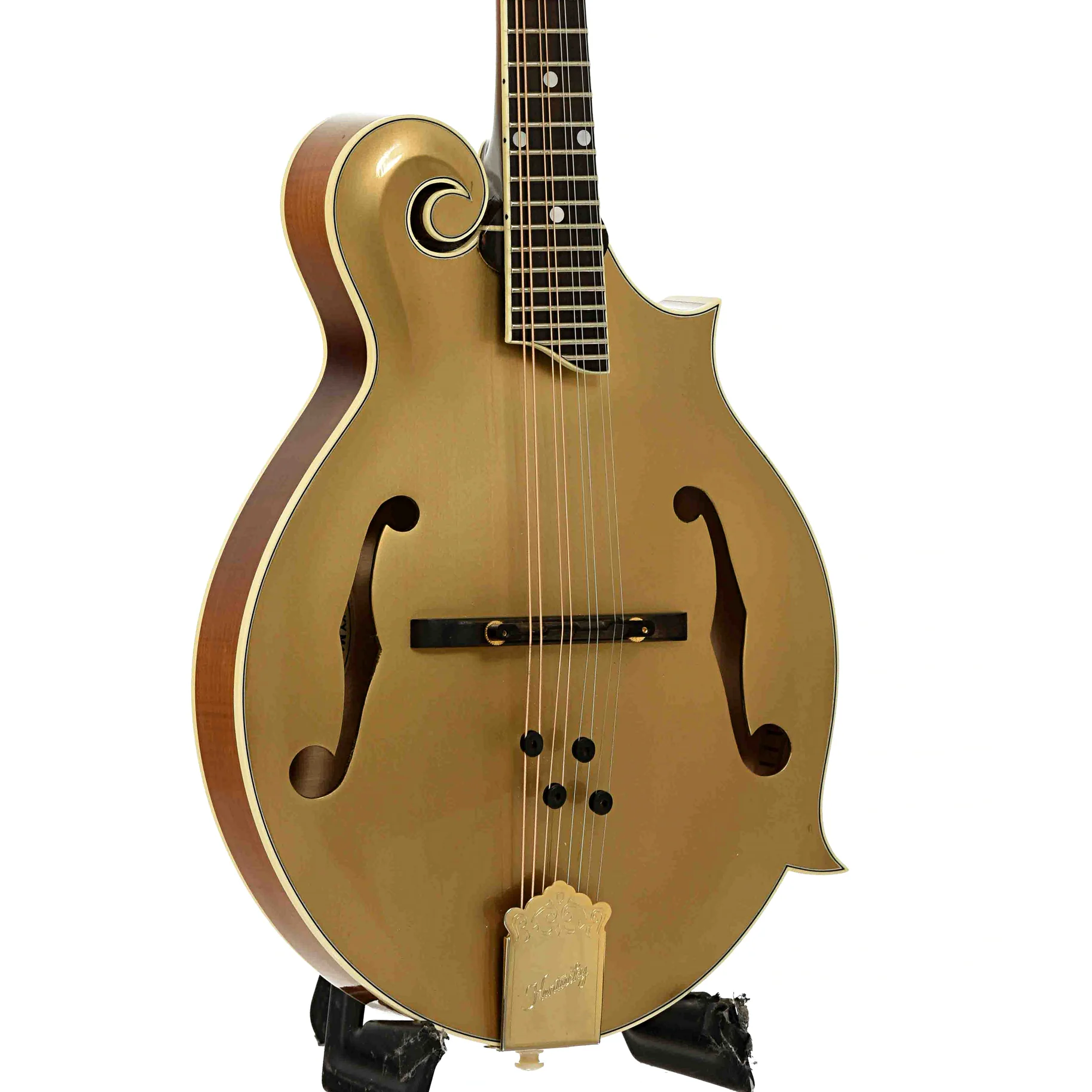 Kentucky KM-858 Gold Artist F-Style Mandolin (2018) - Image 4