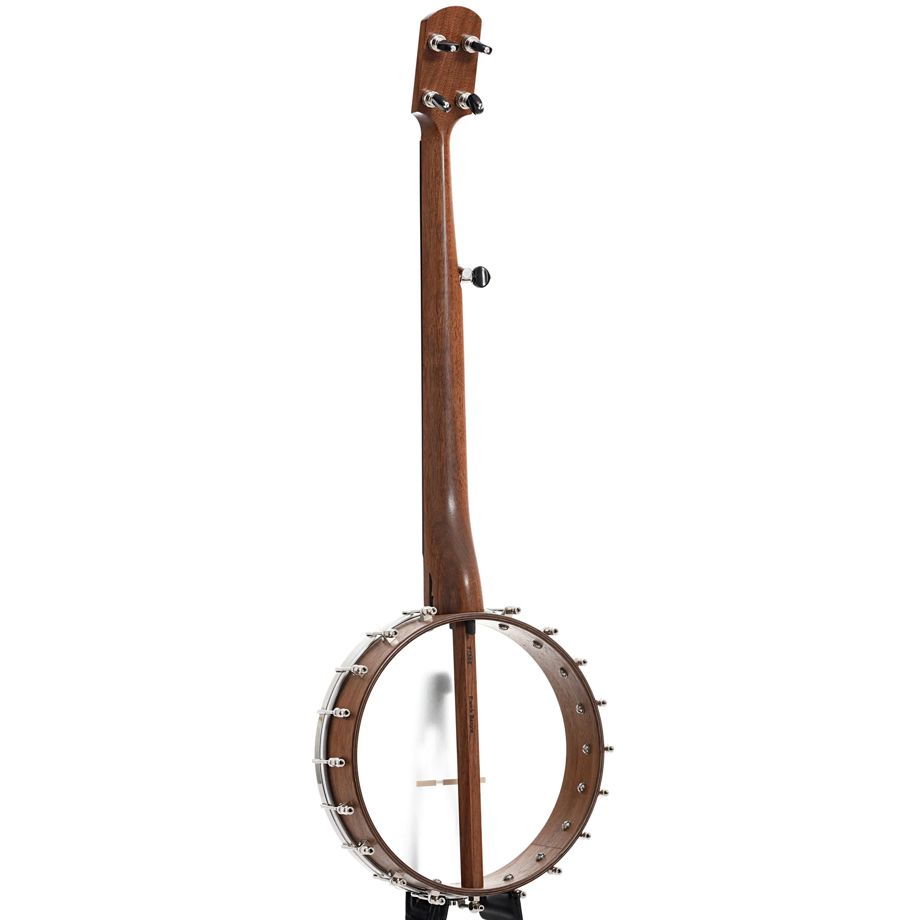 Kevin Enoch Tradesman 11in Openback Banjo& Gigbag, Walnut - Image 12