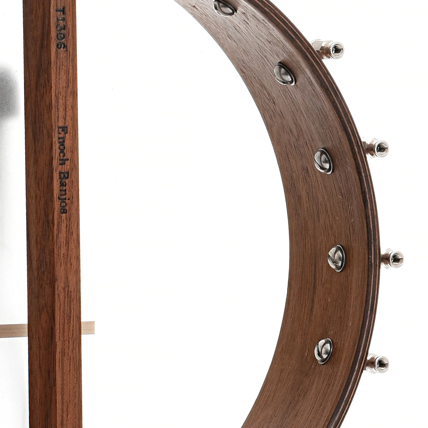 Kevin Enoch Tradesman 11in Openback Banjo& Gigbag, Walnut - Image 13