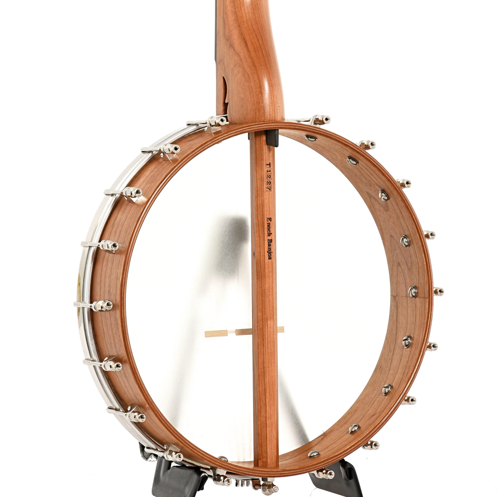 Kevin Enoch Tradesman 12in Openback Banjo & Gigbag, Cherry - Image 12