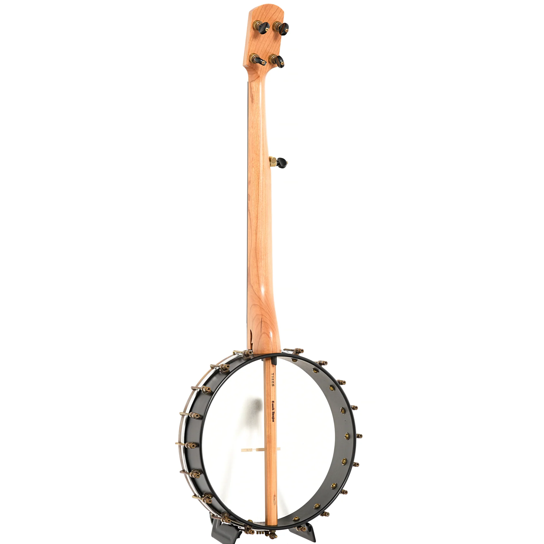 Kevin Enoch Tradesman Fretless 12in Openback Banjo & Gigbag, Antique Hardware, Nylgut Strings - Image 12