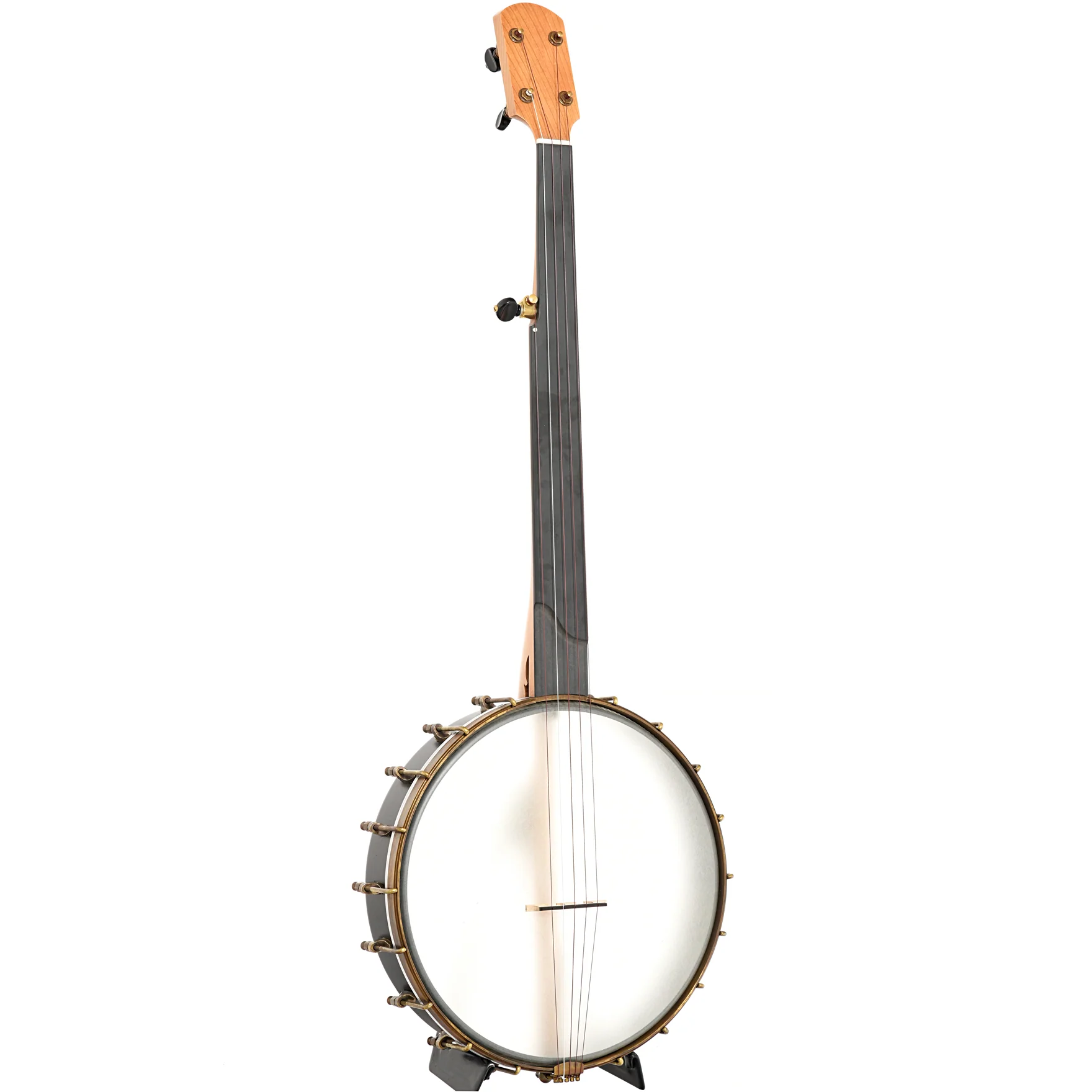 Kevin Enoch Tradesman Fretless 12in Openback Banjo & Gigbag, Antique Hardware, Nylgut Strings - Image 2
