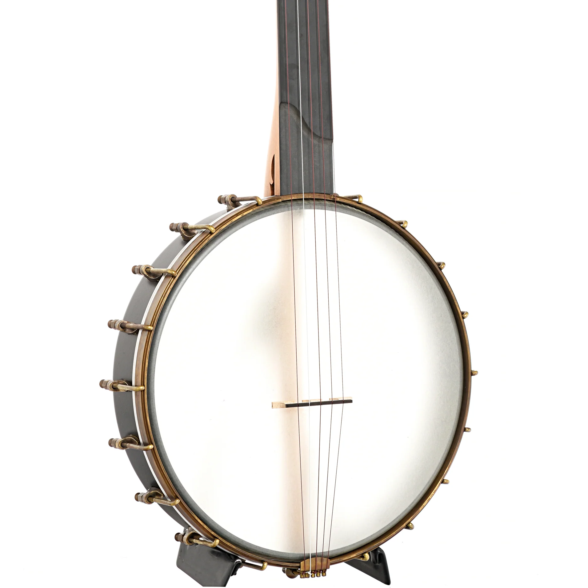 Kevin Enoch Tradesman Fretless 12in Openback Banjo & Gigbag, Antique Hardware, Nylgut Strings - Image 3
