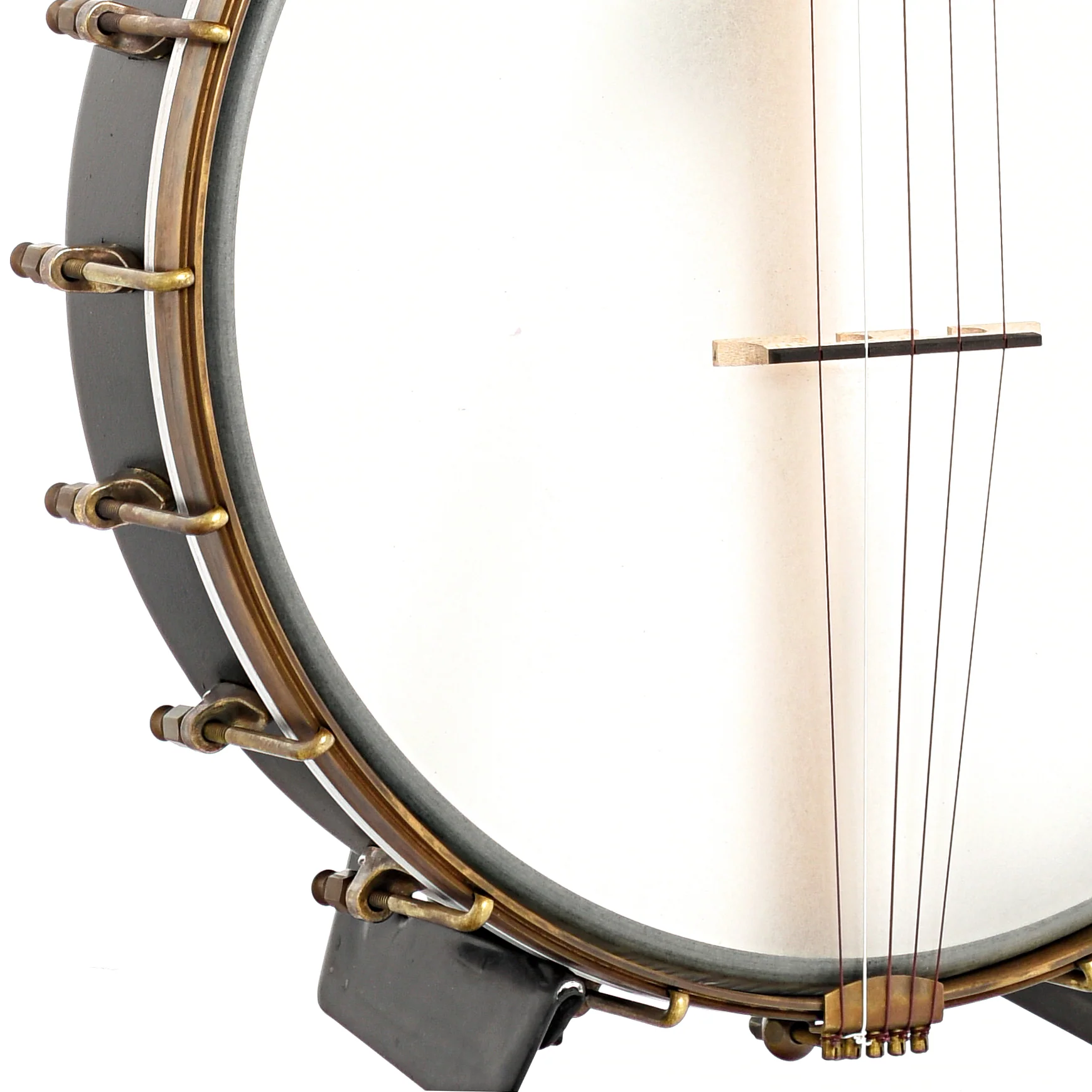 Kevin Enoch Tradesman Fretless 12in Openback Banjo & Gigbag, Antique Hardware, Nylgut Strings - Image 4