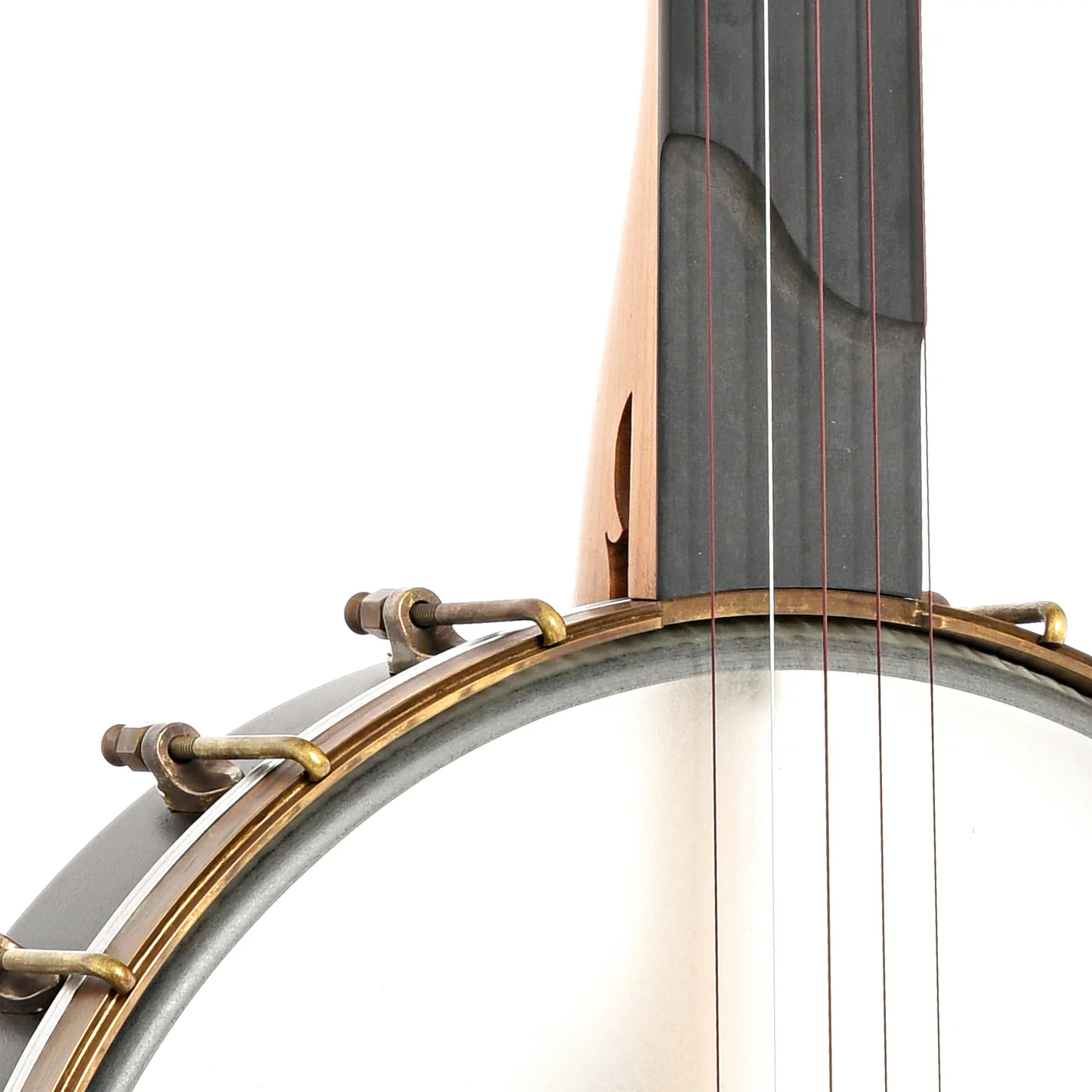 Kevin Enoch Tradesman Fretless 12in Openback Banjo & Gigbag, Antique Hardware, Nylgut Strings - Image 5