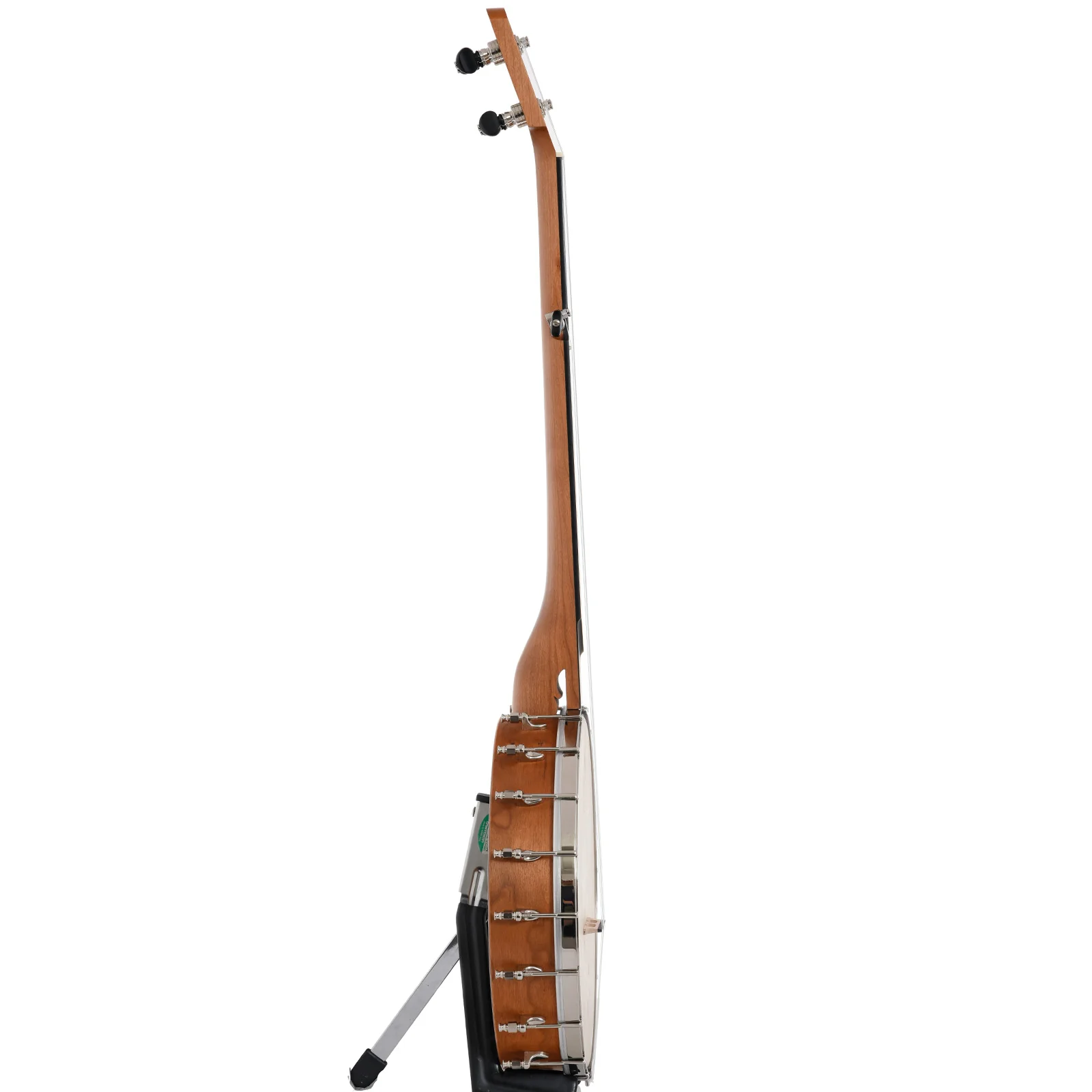 Kevin Enoch Tradesman Fretless 12in Openback Banjo & Gigbag, Cherry, Nylgut Strings - Image 13