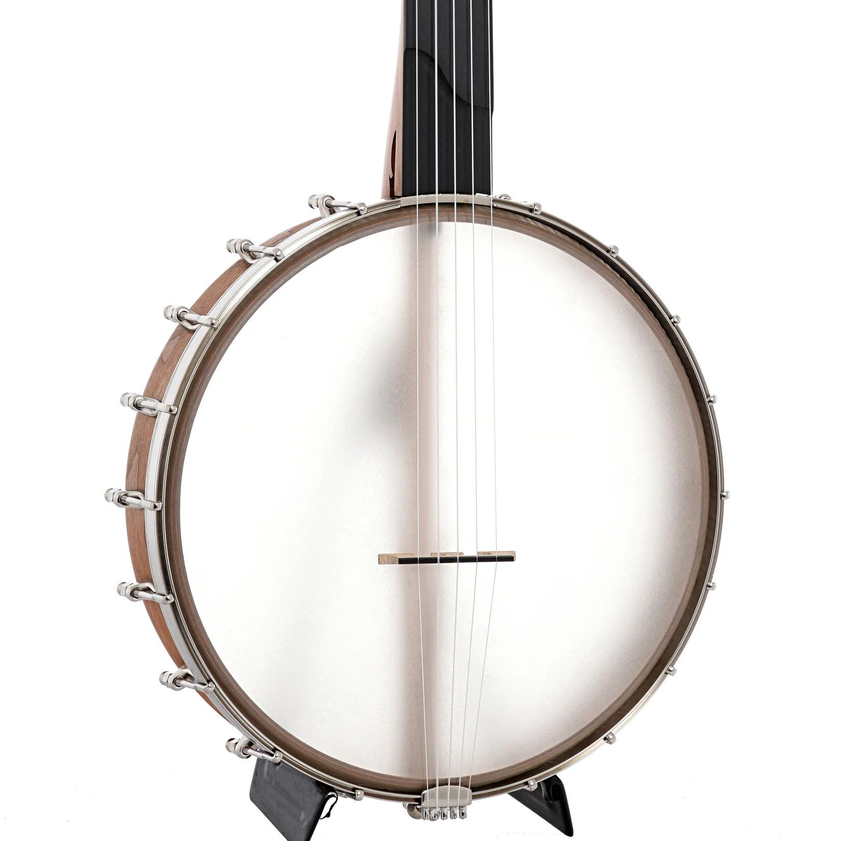 Kevin Enoch Tradesman Fretless 12in Openback Banjo & Gigbag, Cherry, Nylgut Strings - Image 2