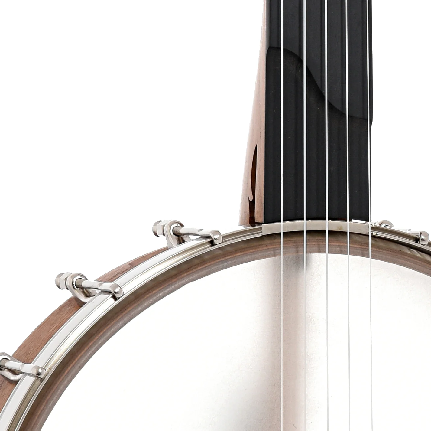 Kevin Enoch Tradesman Fretless 12in Openback Banjo & Gigbag, Cherry, Nylgut Strings - Image 5