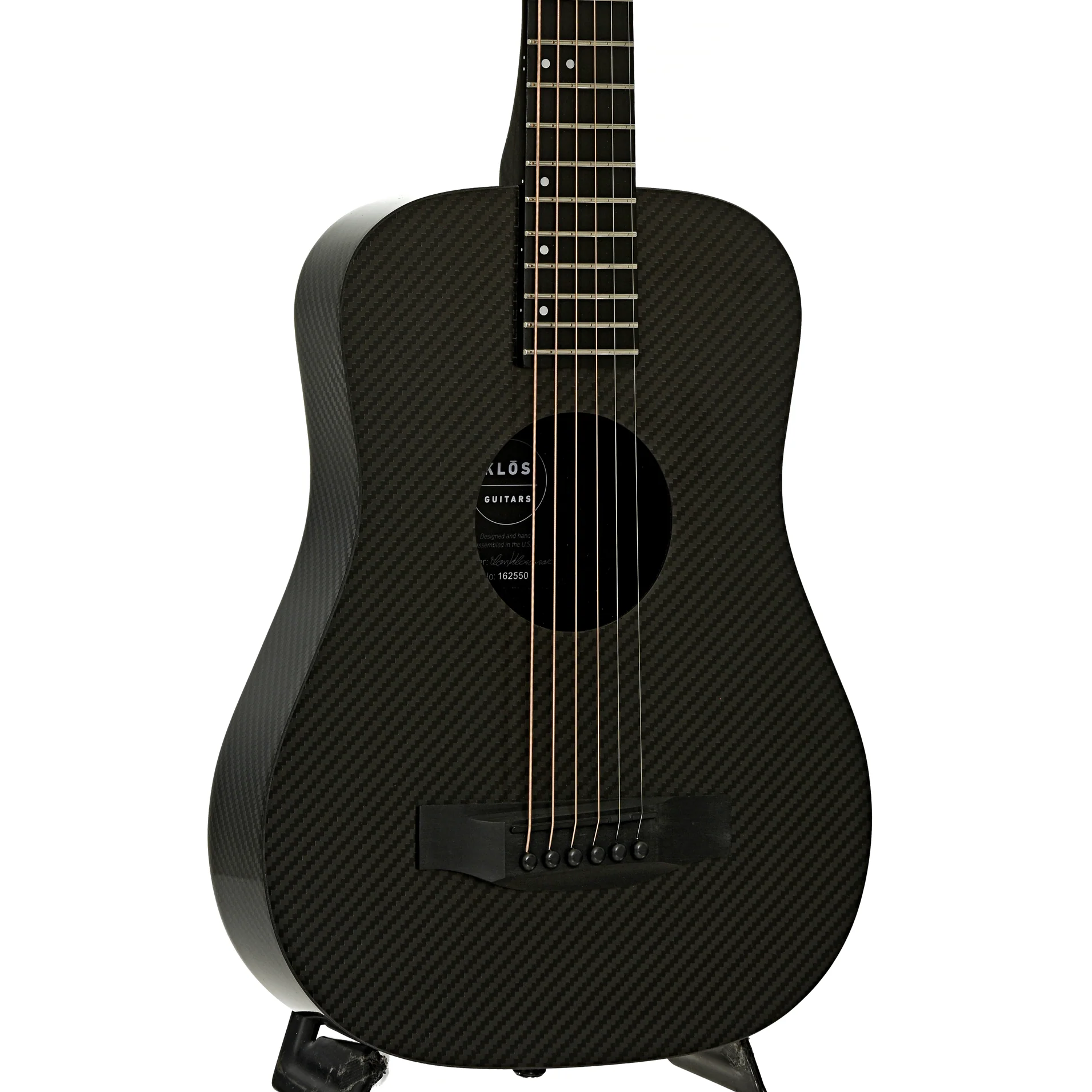 KLOS Full Carbon Acoustic-Electric Travel Guitar, B-Stock - Image 4