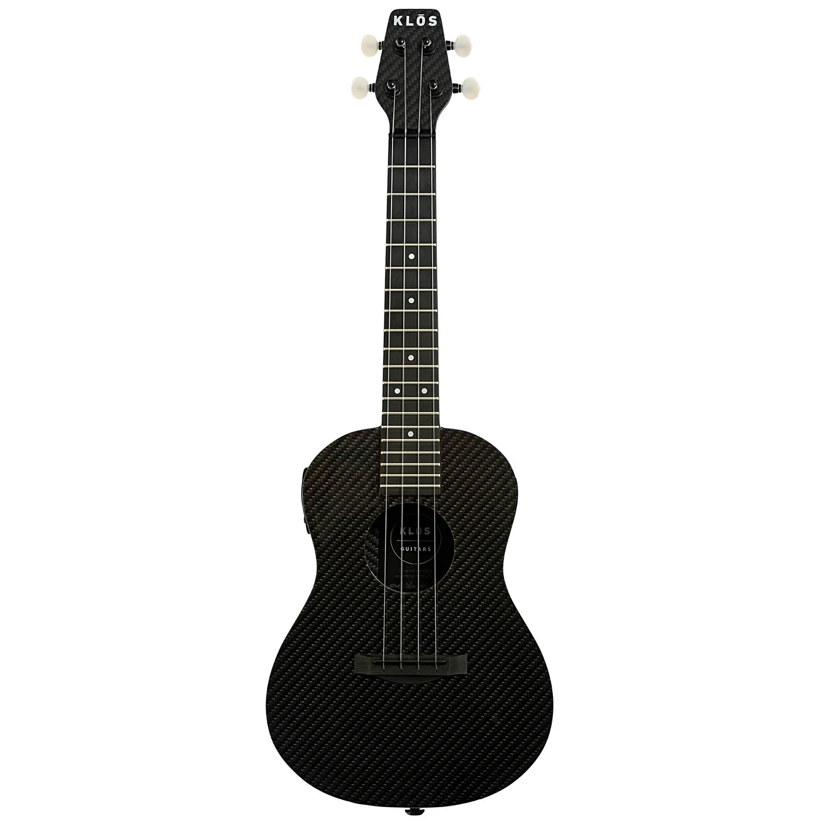 KLOS Full Carbon Deluxe Acoustic-Electric Concert Ukulele - Image 14
