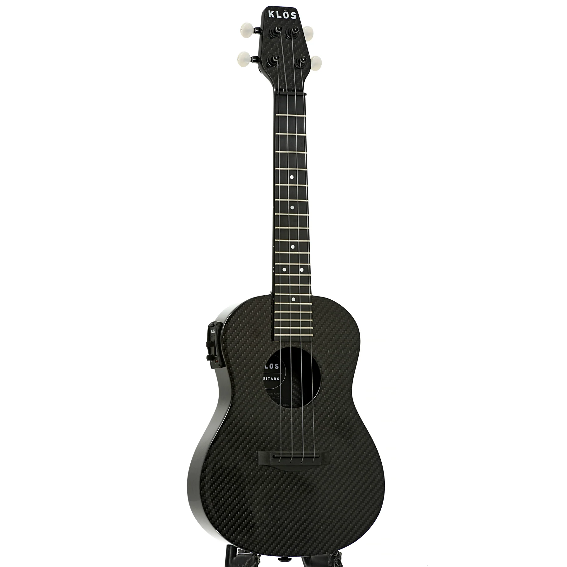 KLOS Full Carbon Deluxe Acoustic-Electric Concert Ukulele - Image 3