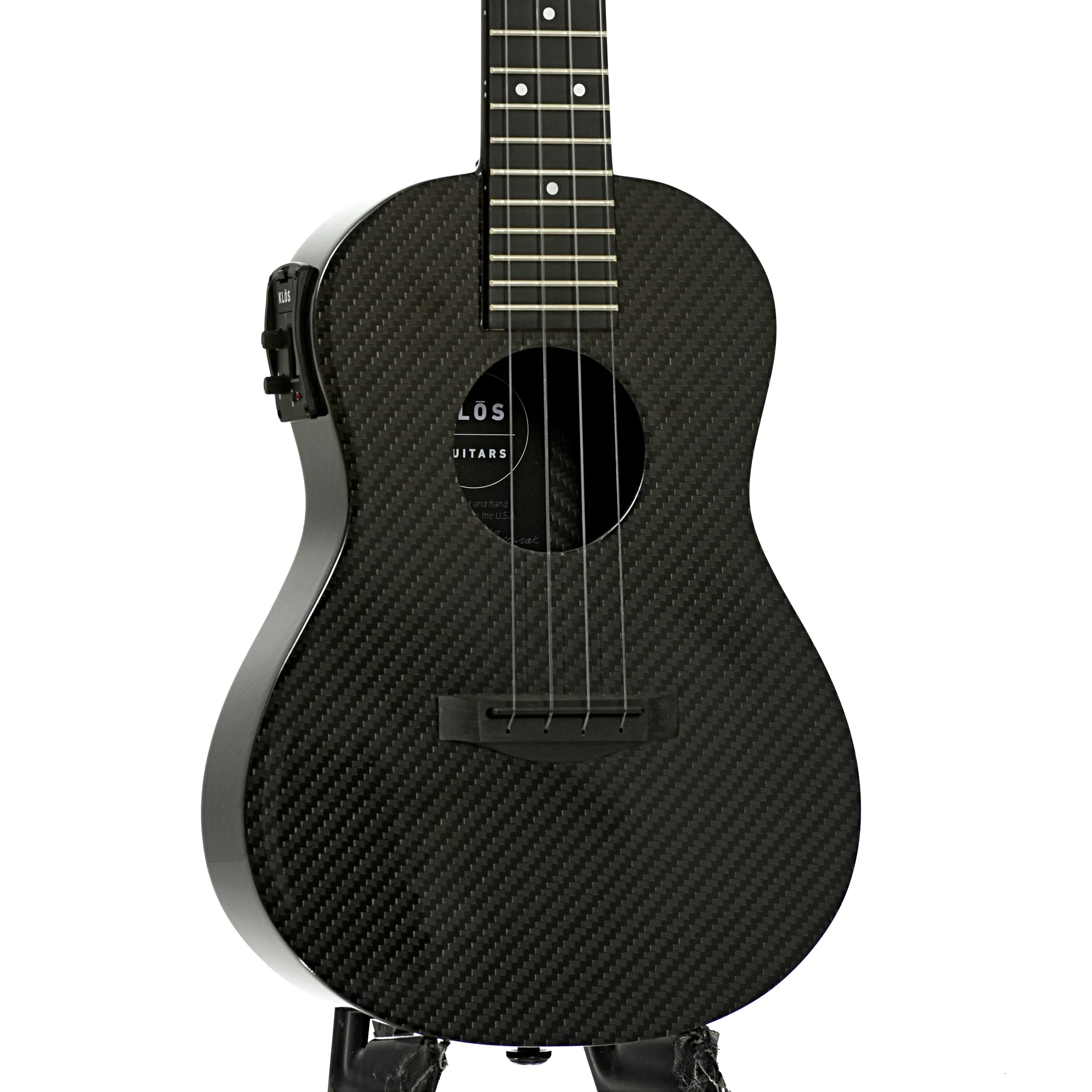 KLOS Full Carbon Deluxe Acoustic-Electric Concert Ukulele - Image 4