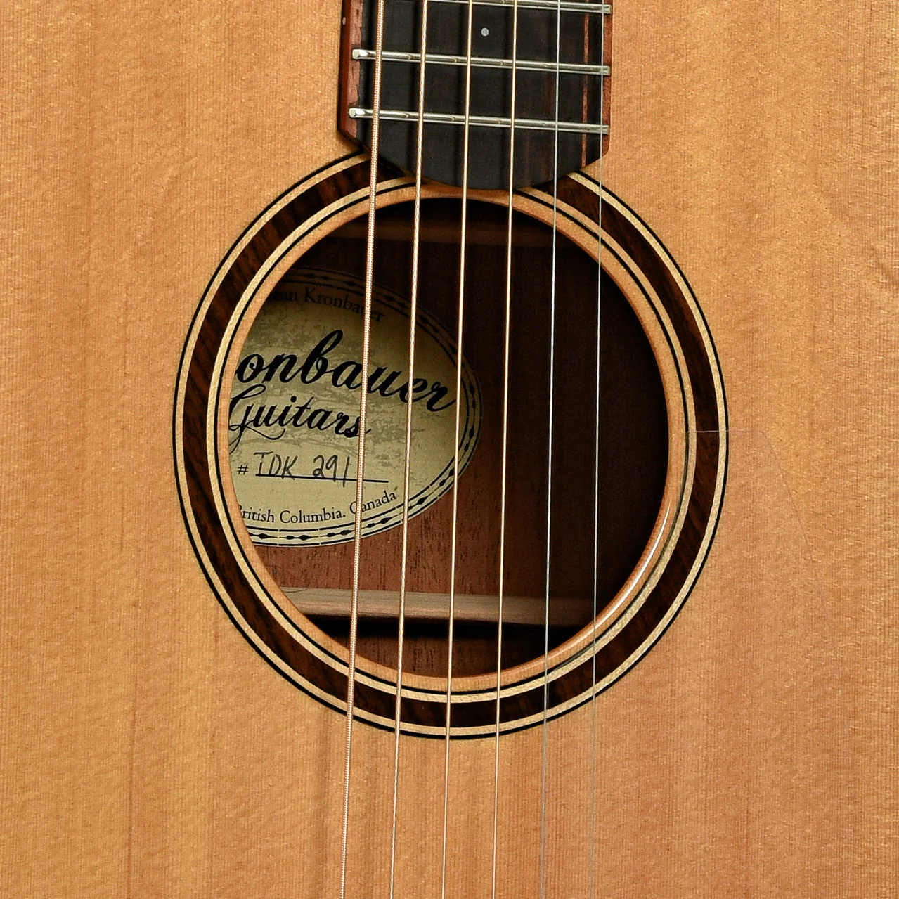 Kronbauer TDK Small Jumbo Acoustic Guitar (2013) - Image 6