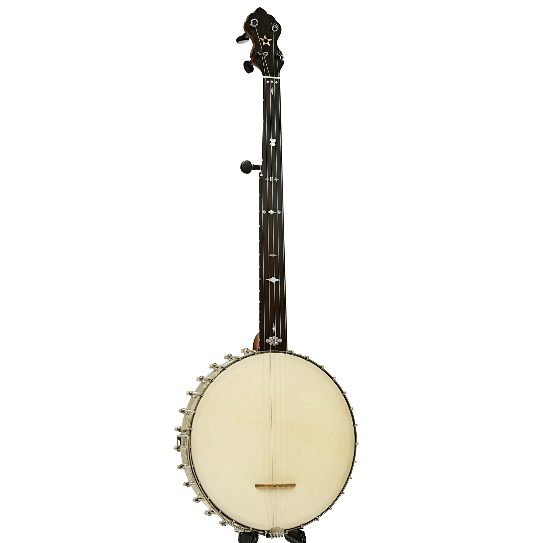 L.B. Gatcomb Monarch Fretless Open Back Banjo (c.1888) - Image 3