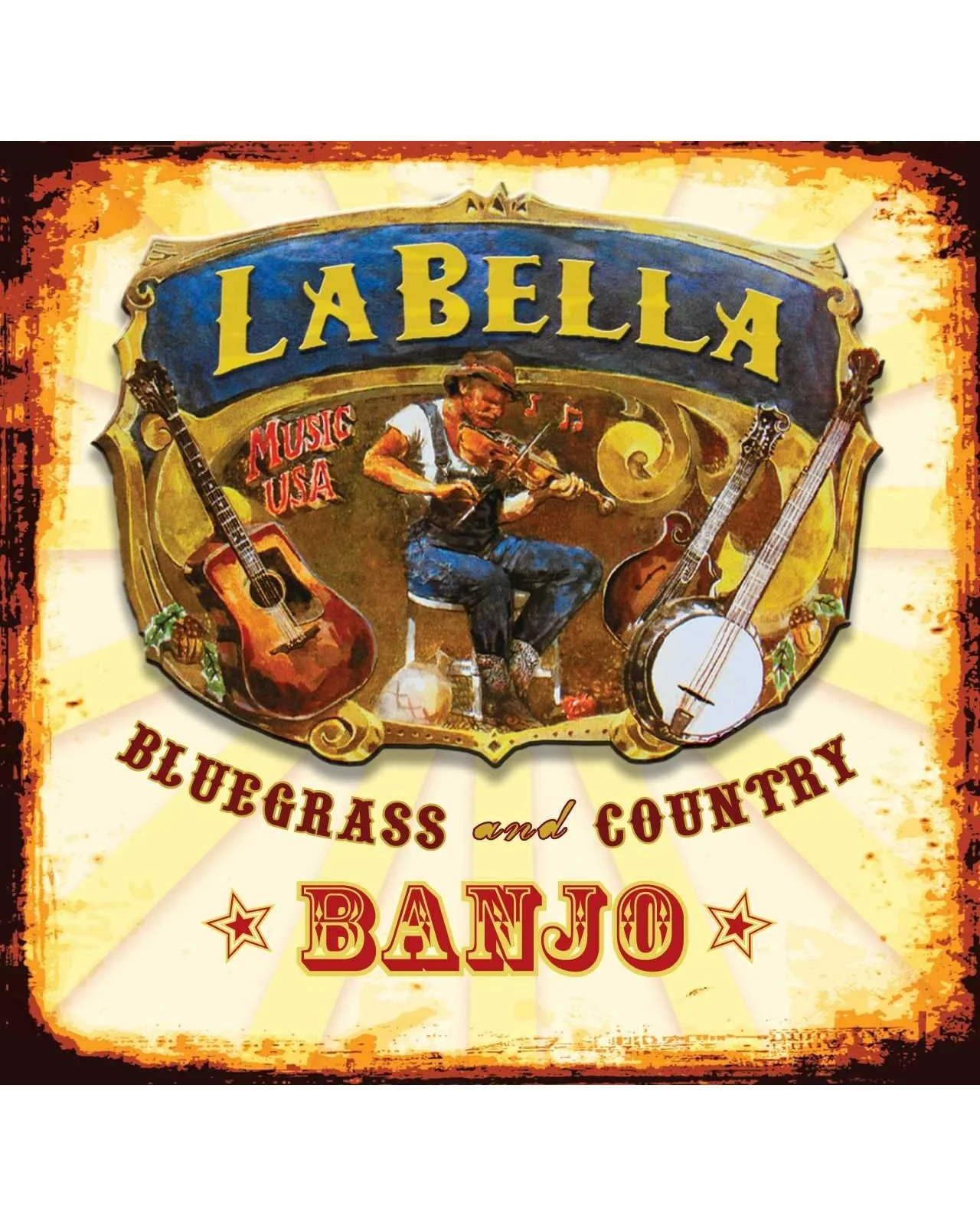 La Bella 720L Loop End Light Gauge 4-String Tenor Banjo Strings - Image 2