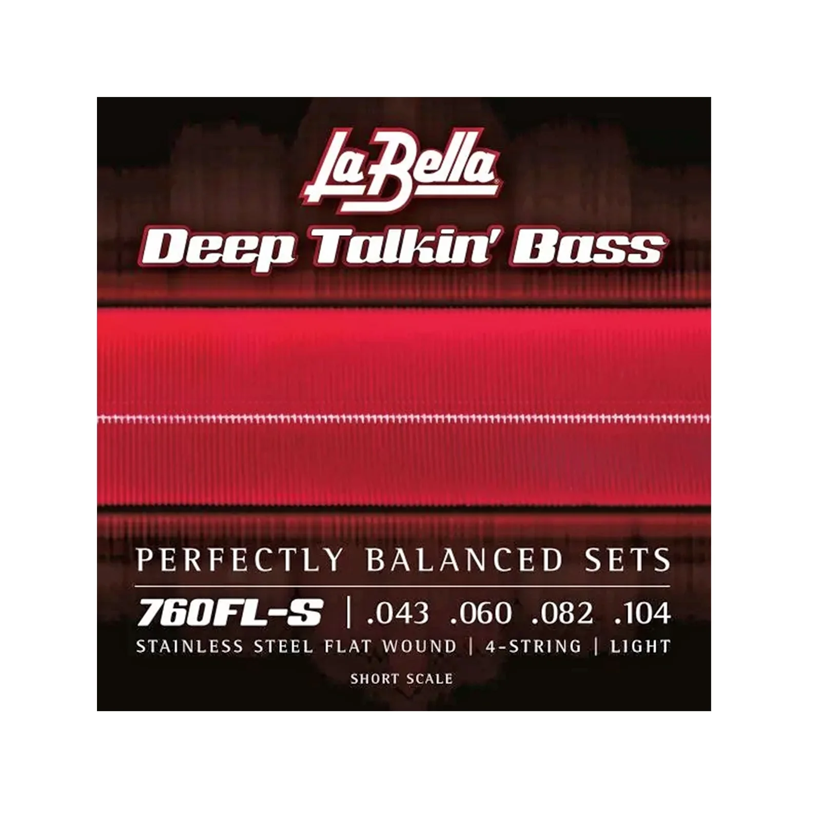 La Bella 760FL/S Flat Wound Short Scale Bass Strings - Image 2