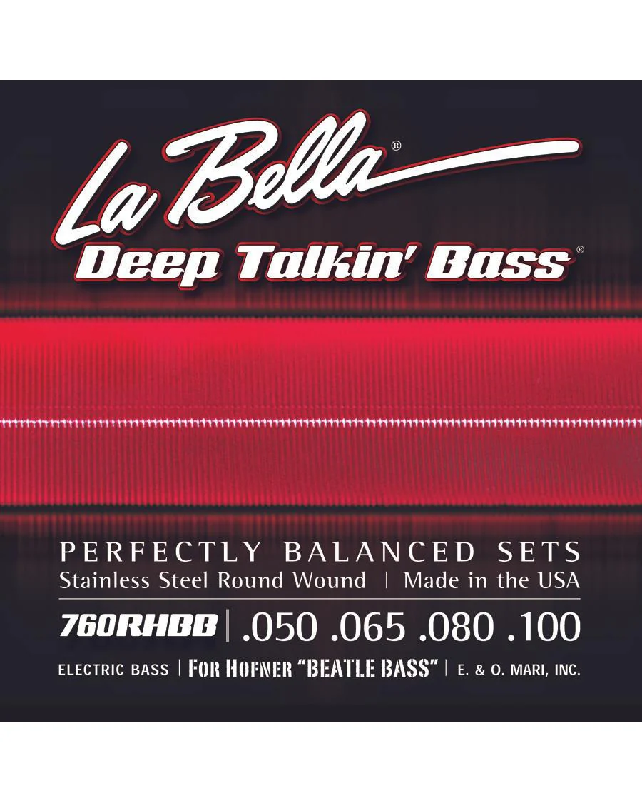 La Bella 760RHBB Round Wound Hofner Beatle Bass Strings - Image 2