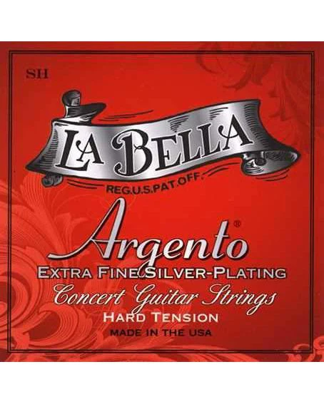 La Bella Argento SH Hard Tension Extra Fine Silver-Plated Classical Guitar Strings - Image 2