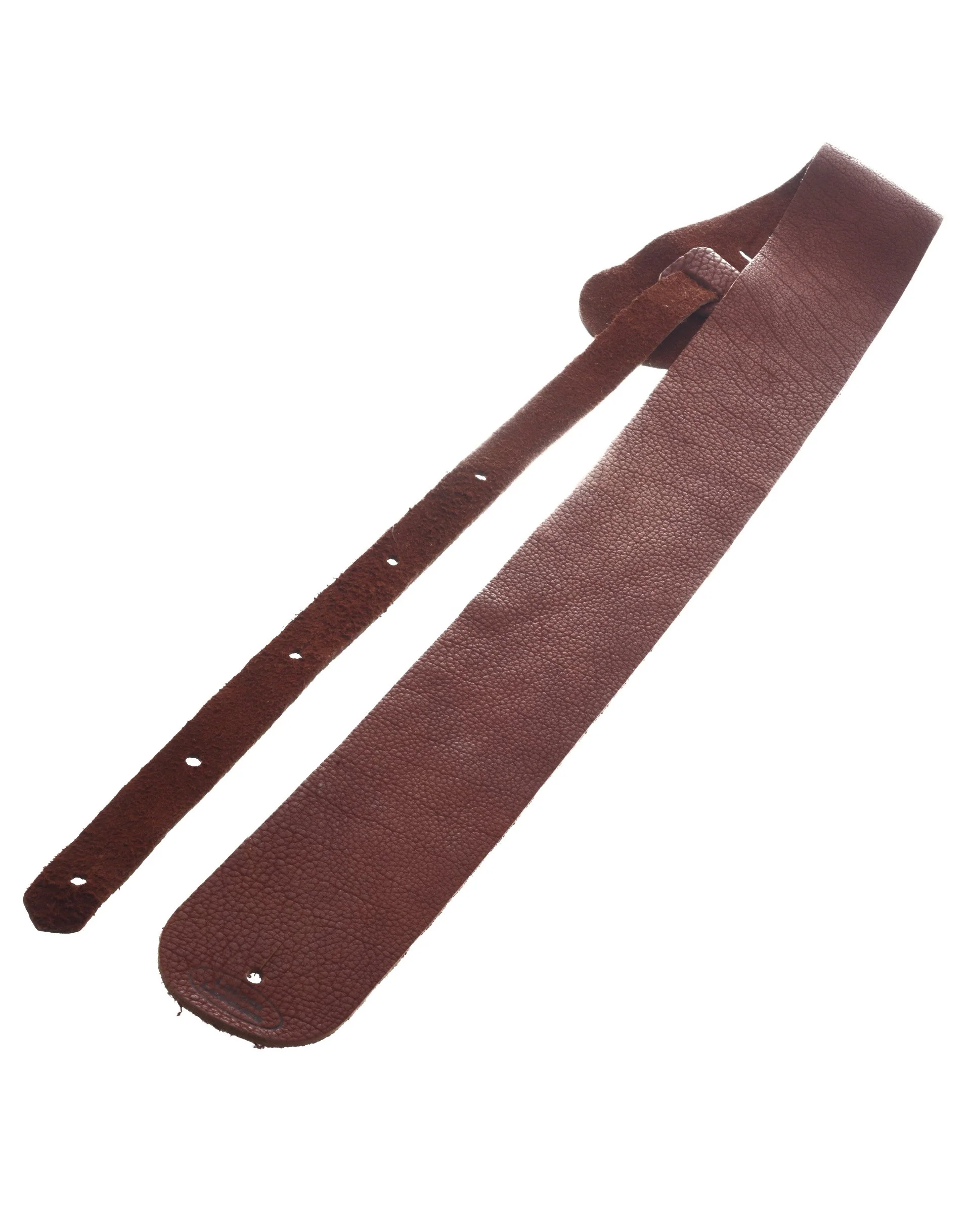 Lakota Leathers 3" Guitar Strap, Tobacco
