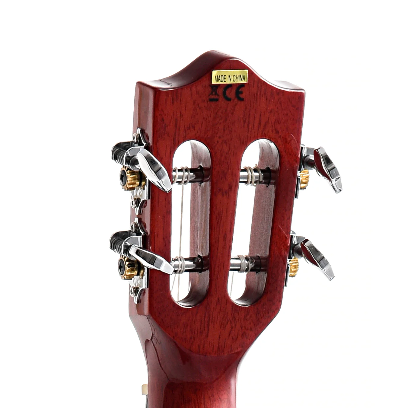 Lanikai Quilted Maple Red Stain A/E Concert Ukulele & Case - Image 7
