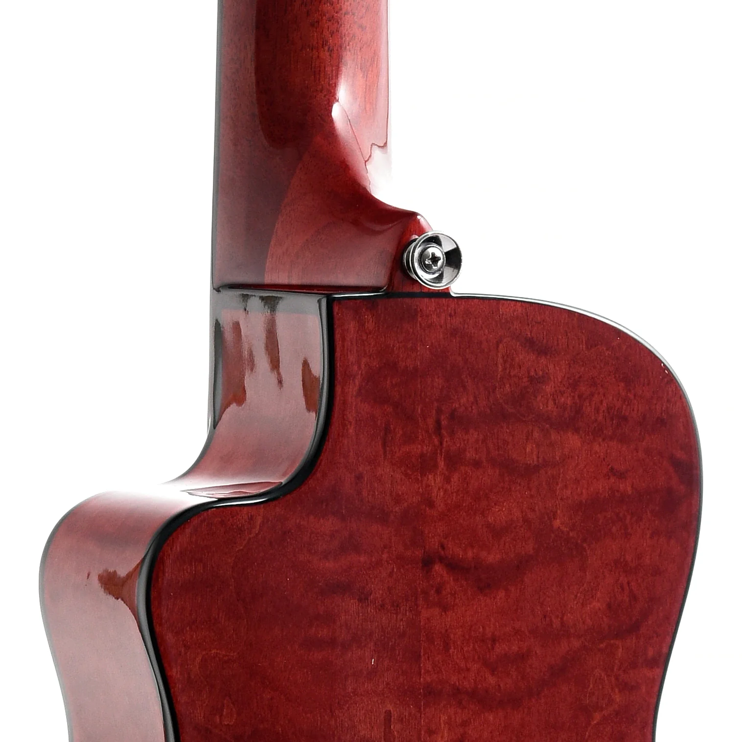 Lanikai Quilted Maple Red Stain A/E Concert Ukulele & Case - Image 8