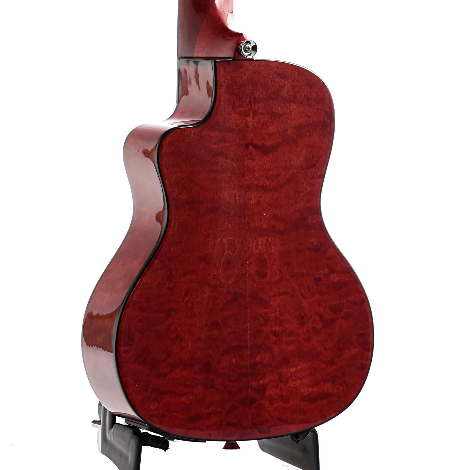 Lanikai Quilted Maple Red Stain A/E Concert Ukulele & Case - Image 9