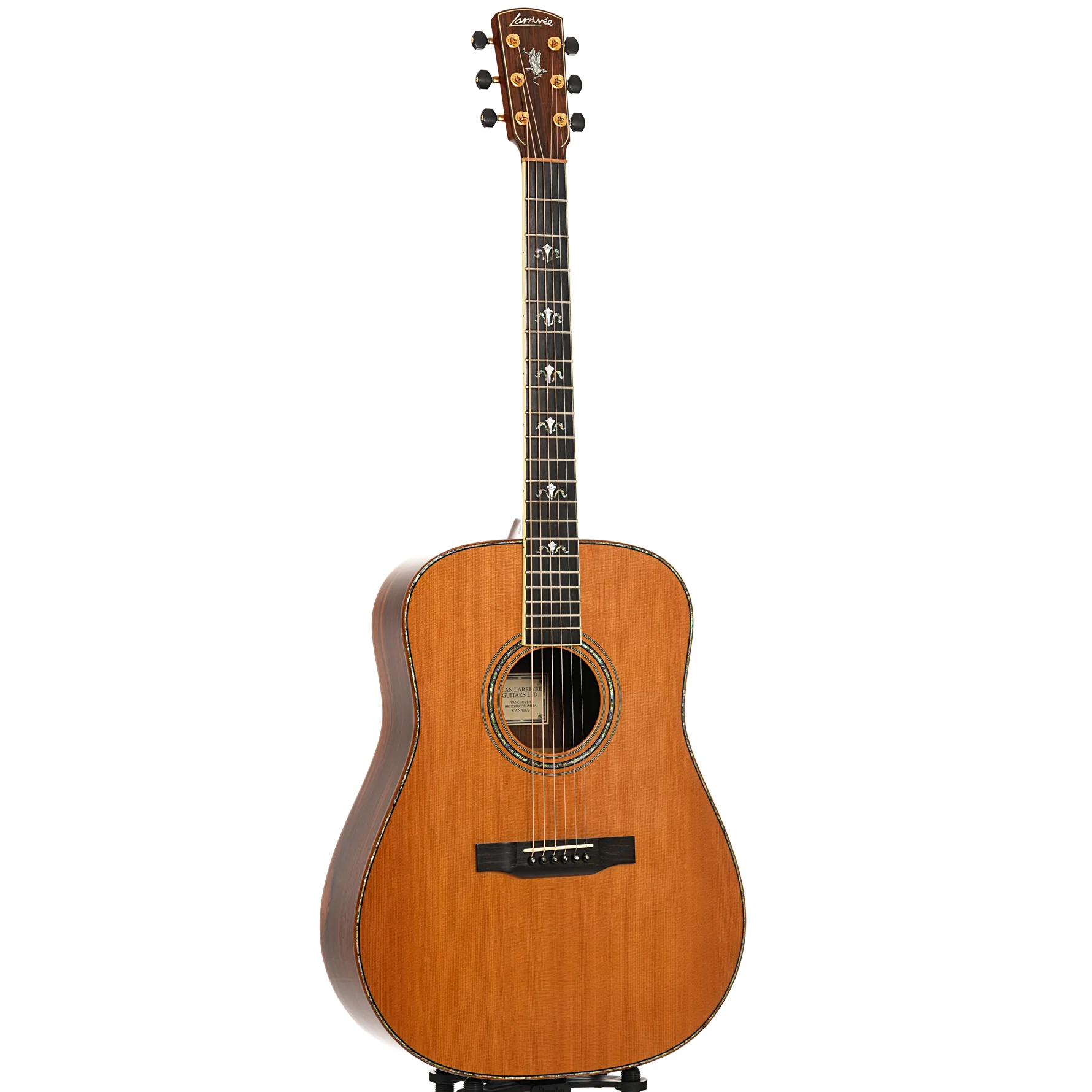 Larrivee D-10 Brazilian Acoustic Guitar (1998) - Image 4