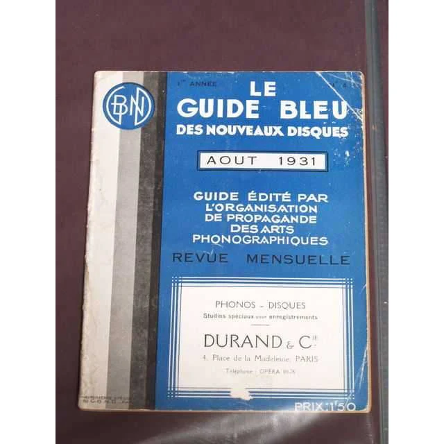 Le Guide Bleu Des Nouveaux Disques (1931) - Image 2