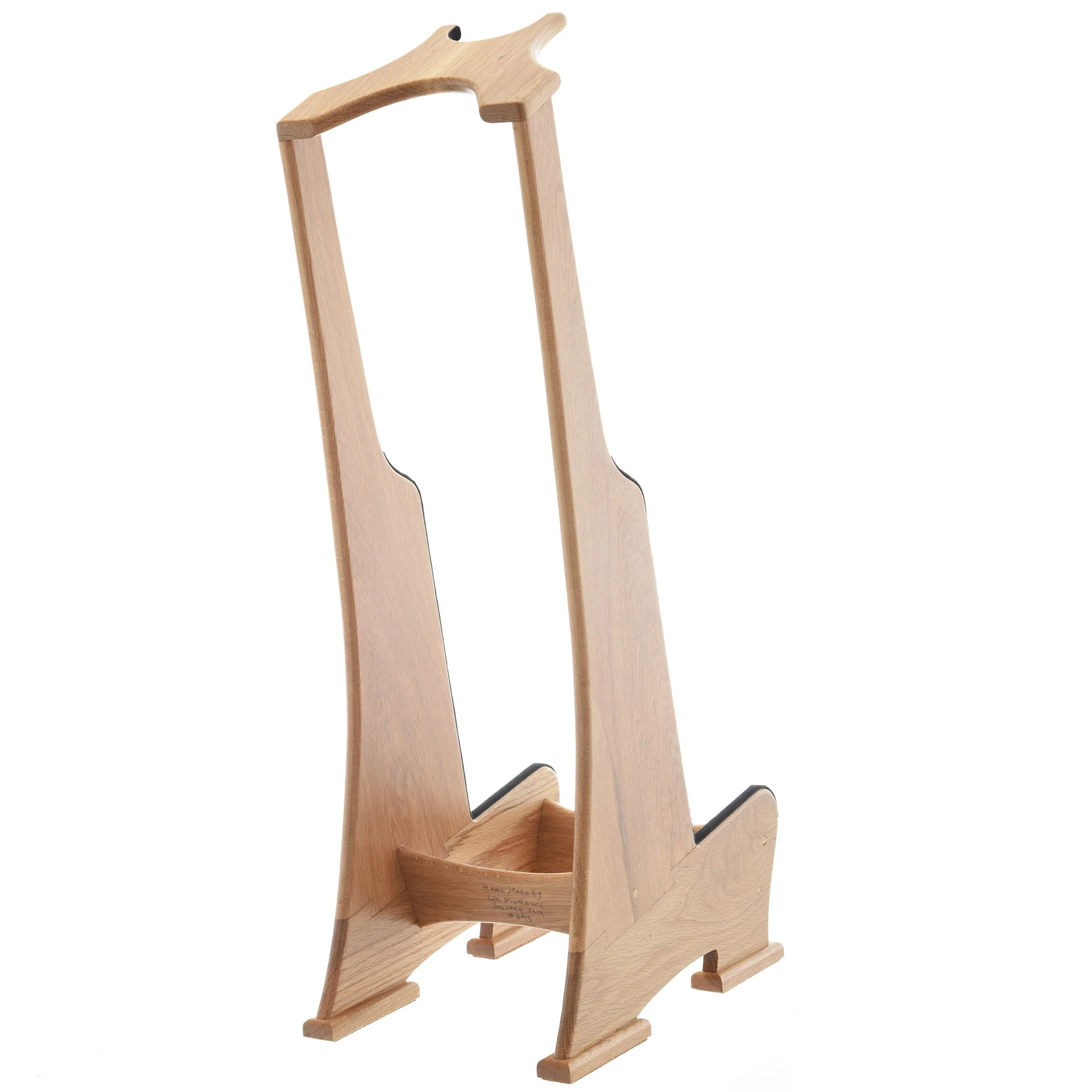 Lee Murdock Studio Thinline Guitar Stand, Red Oak - Image 2
