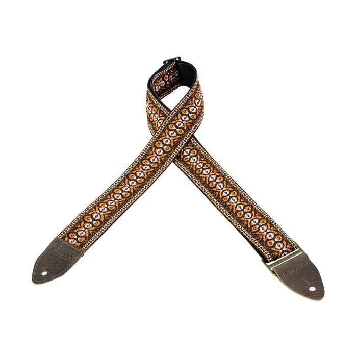 Levy 2" Jacquard Weave Guitar Strap with Hootenanny Design - Image 4