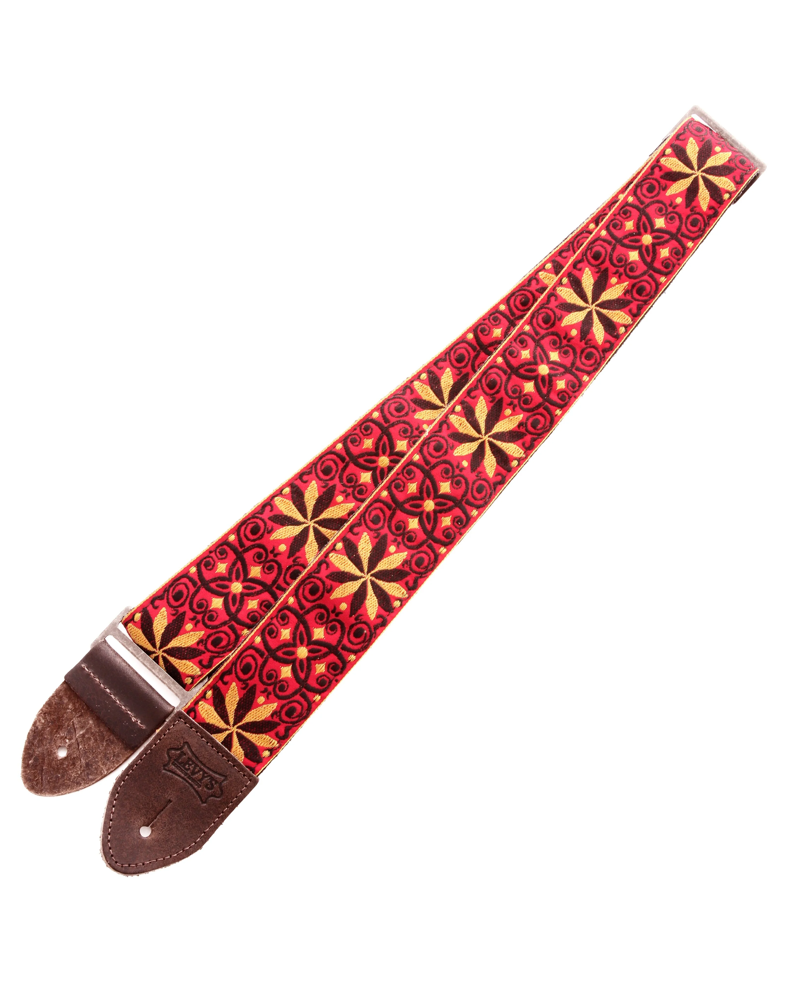Levy 2" Jacquard Weave Guitar Strap with Hootenanny Design - Image 2