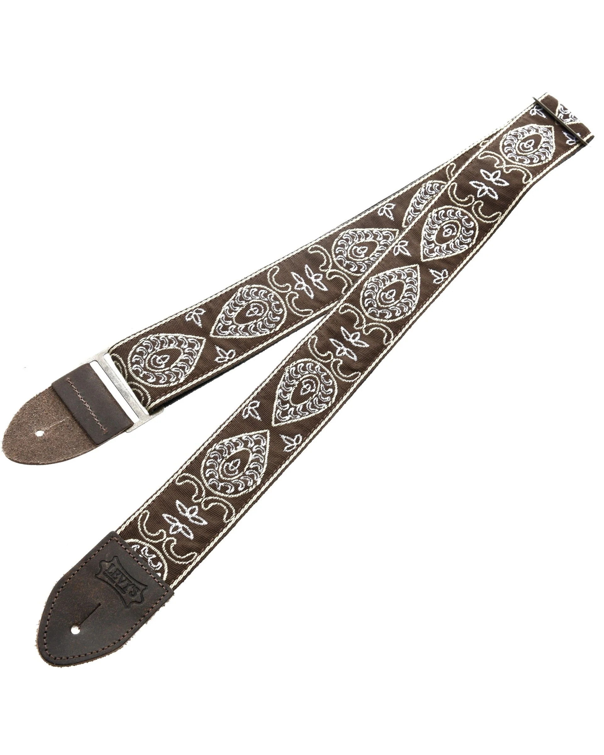Levy 2" Jacquard Weave Guitar Strap with Hootenanny Design - Image 2