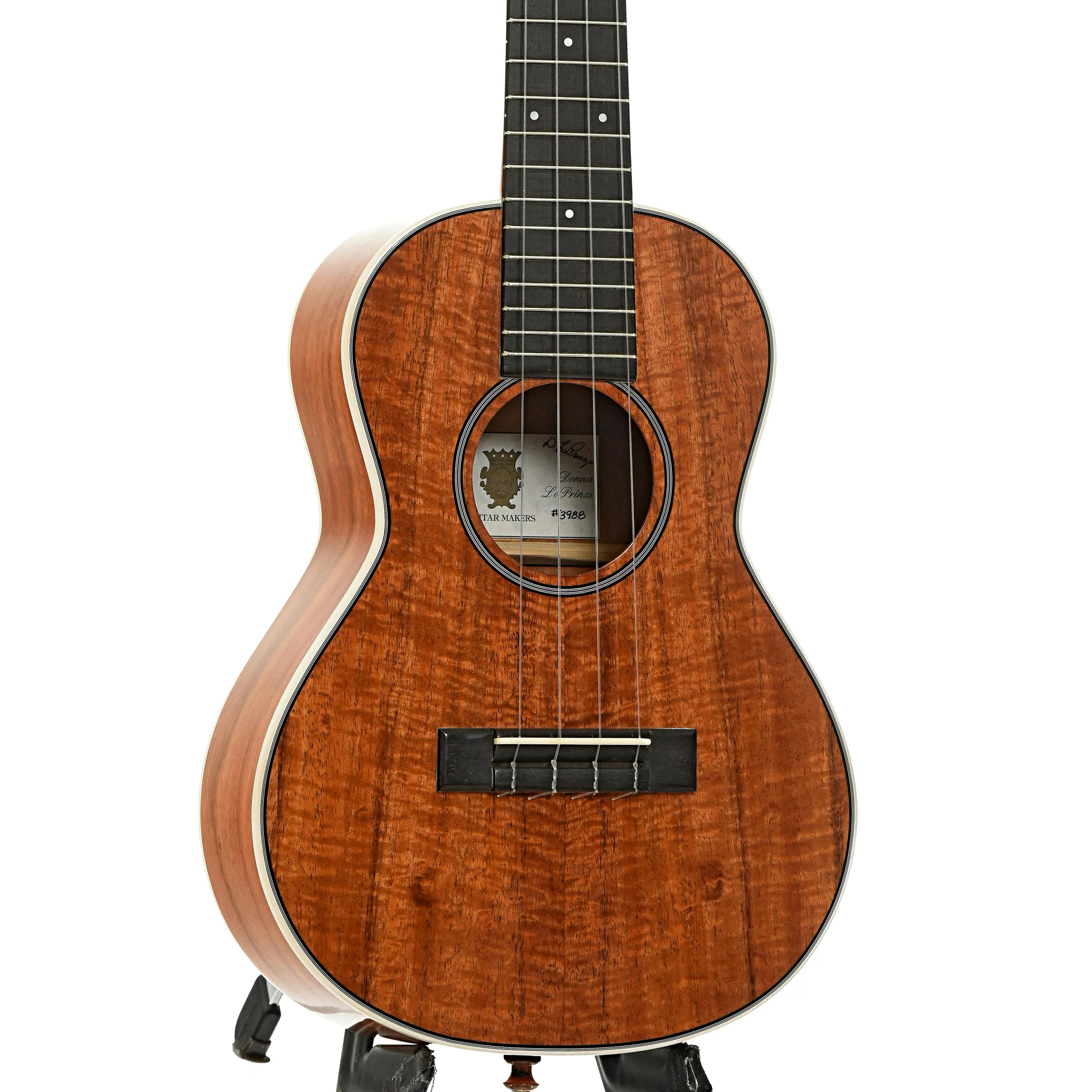 LoPrinzi Model D Koa Tenor Ukulele (2000s) - Image 4