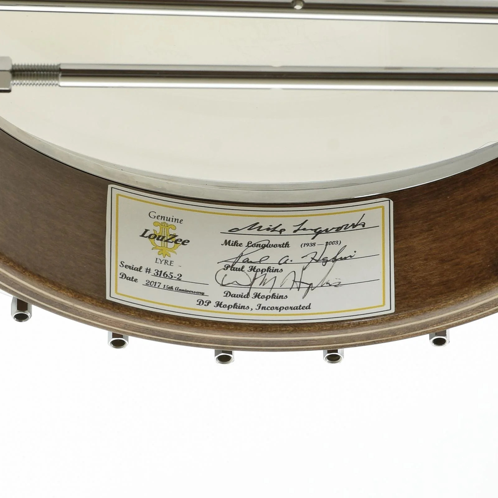 Louzee / Hopkins Mike Longworth Resonator Banjo (2017) - Image 14