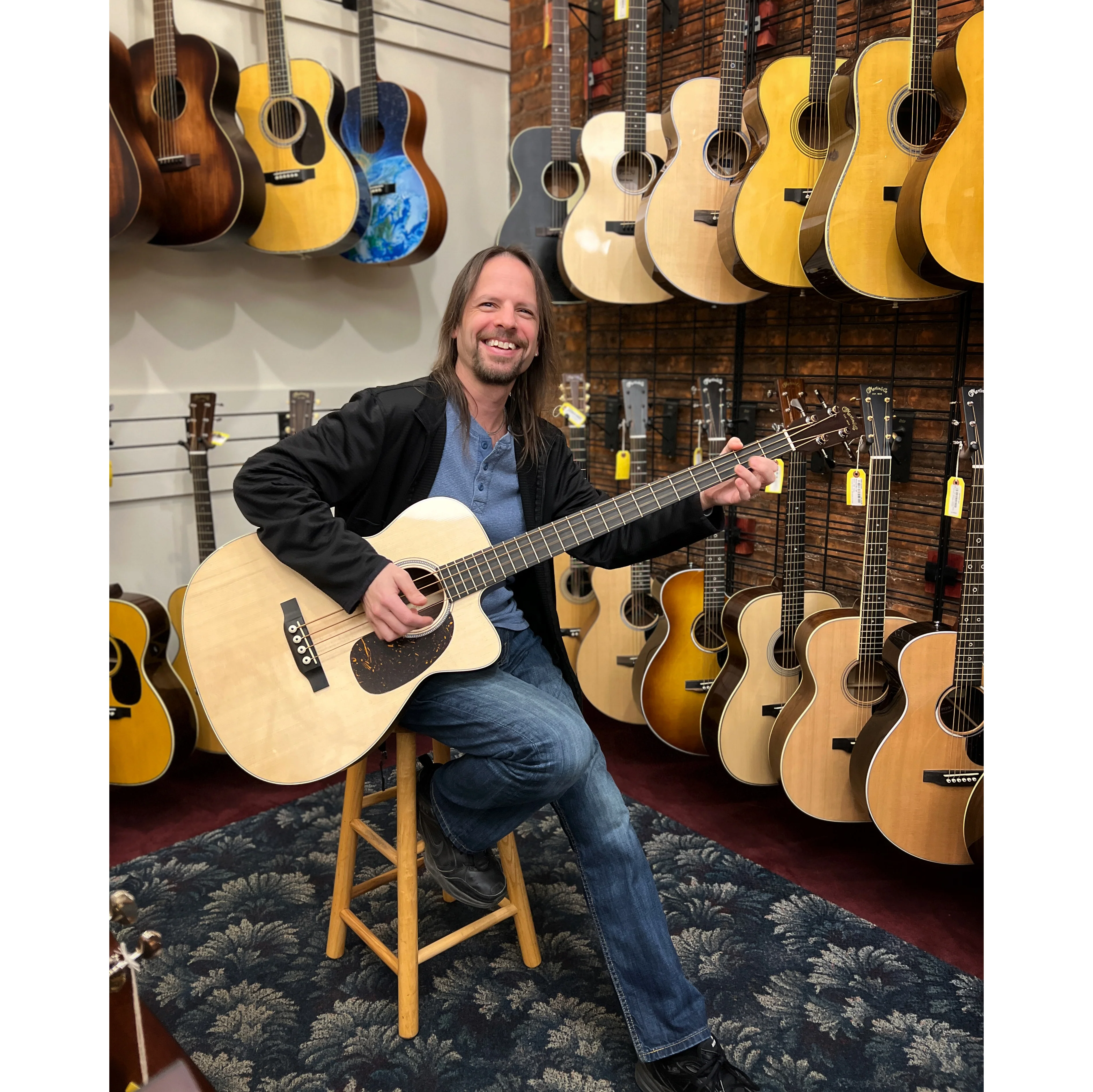 Martin BC-16E Acoustic-Electric Bass Guitar & Gigbag, Fishman Matrix VT Enhance Pickup - Image 3