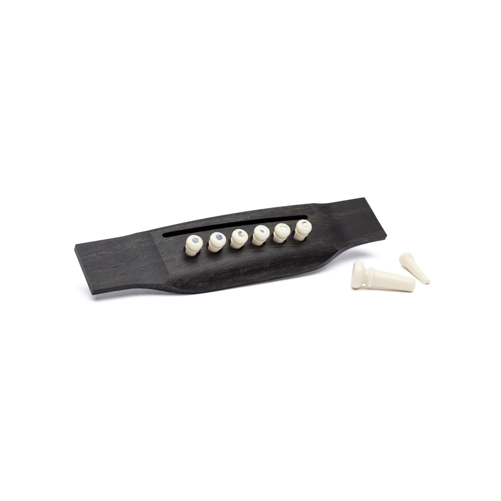 Martin Bridge Pin Set, White with Abalone Dot - Image 3