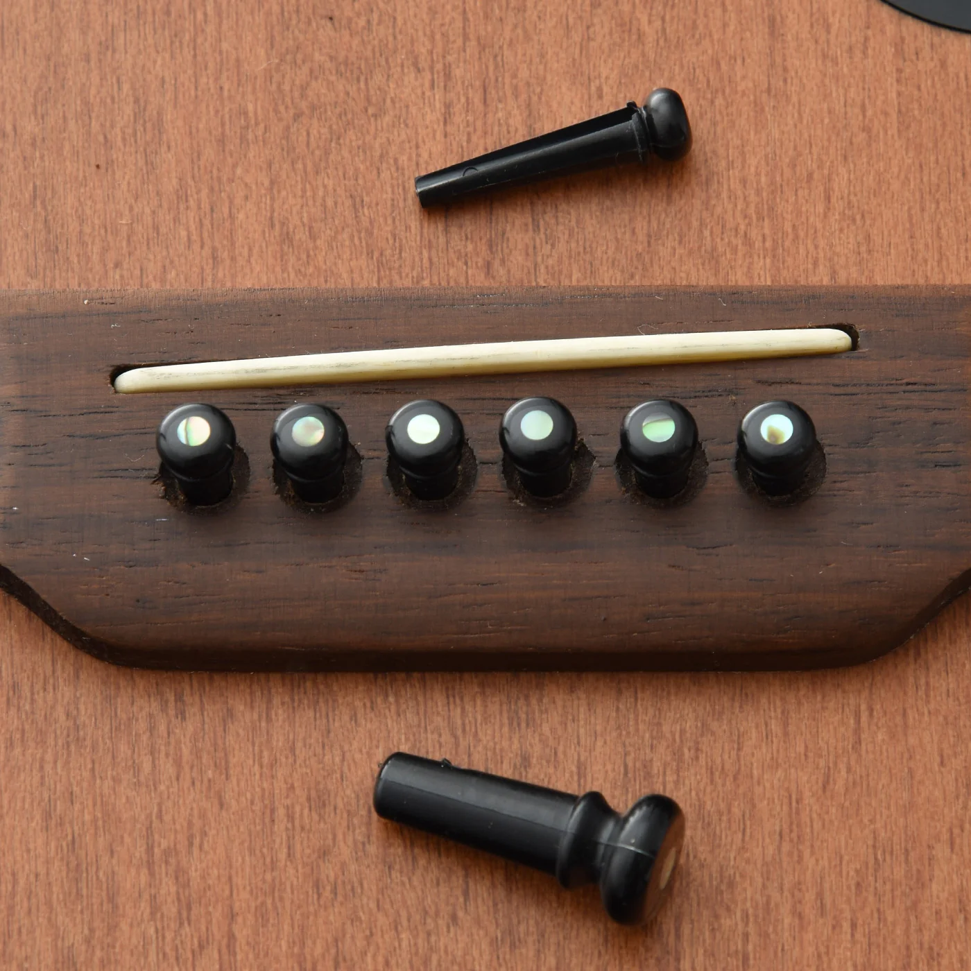 Martin Bridge Pin Set, Black with Abalone Dot - Image 4