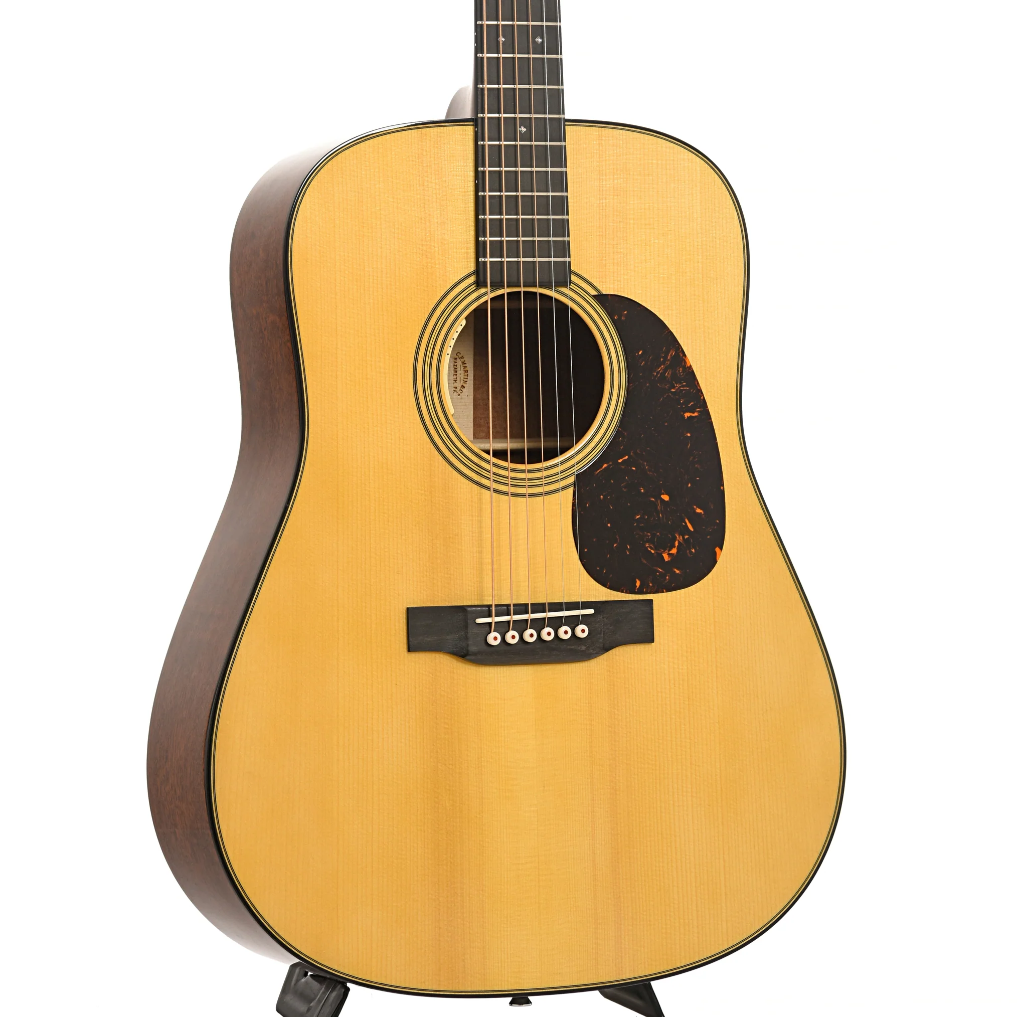 Martin Custom 28-Style Dreadnought Guitar with Pickup & Case - Quilted Sapele & Adirondack Spruce - #2 of 2 - Image 4