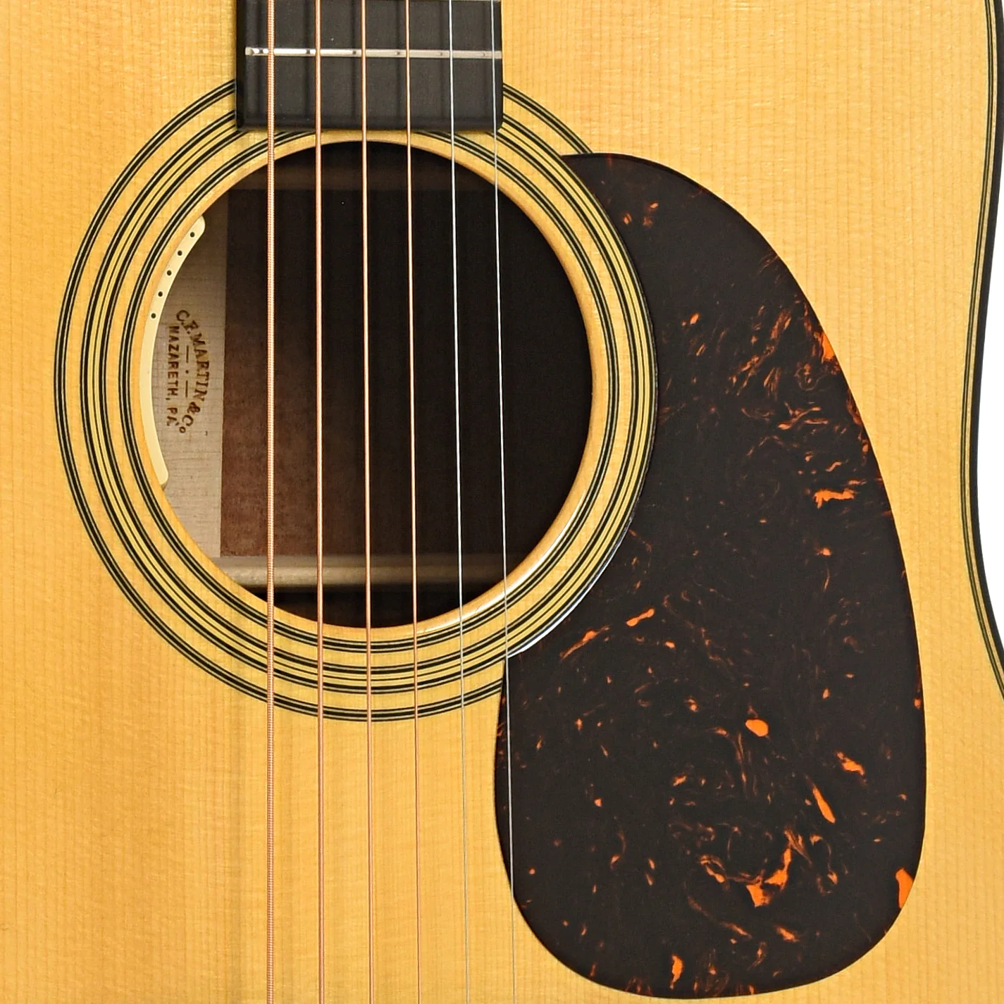 Martin Custom 28-Style Dreadnought Guitar with Pickup & Case - Quilted Sapele & Adirondack Spruce - #2 of 2 - Image 6