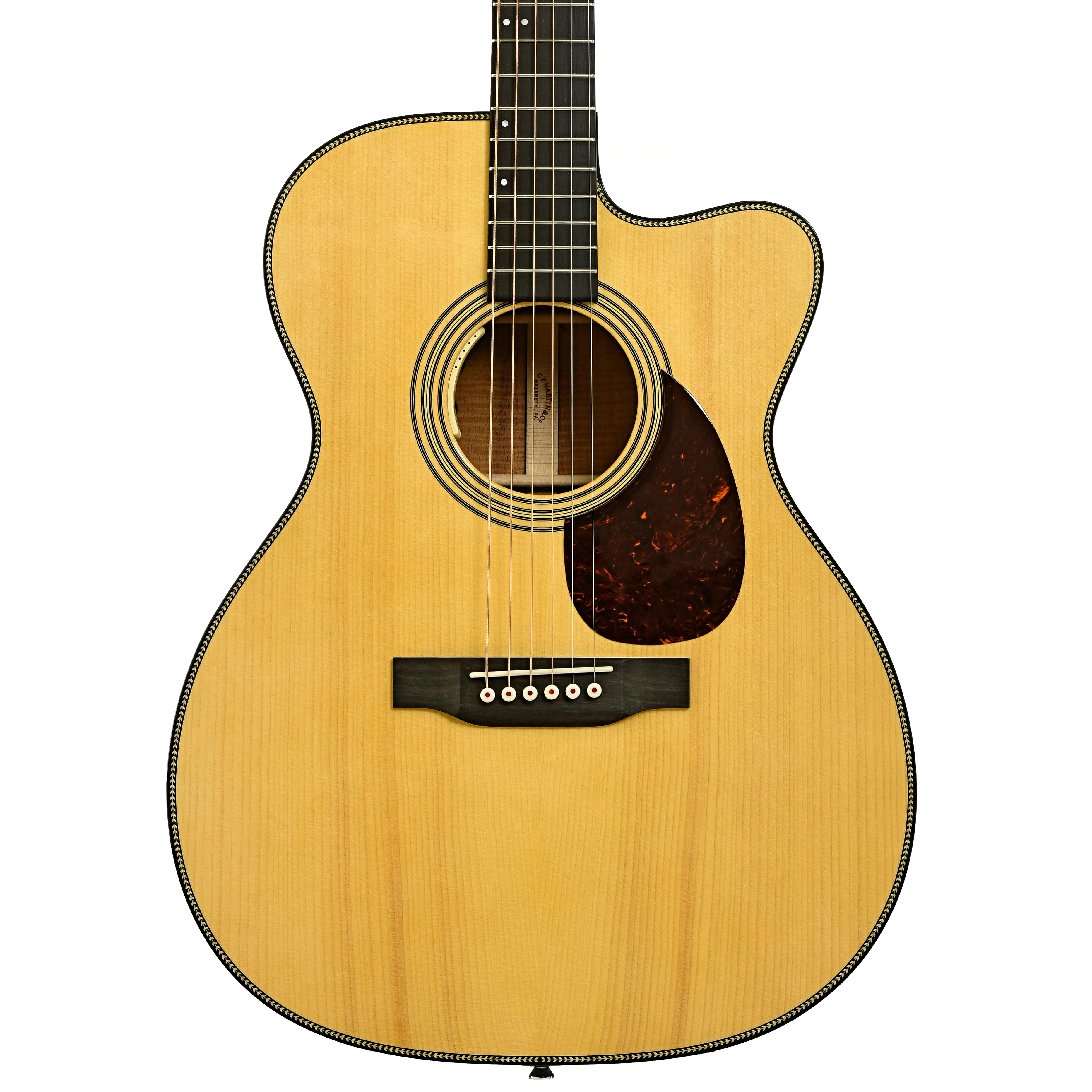 Martin Custom 28-Style OM Cutaway Acoustic-Electric Guitar (2023) - Image 2