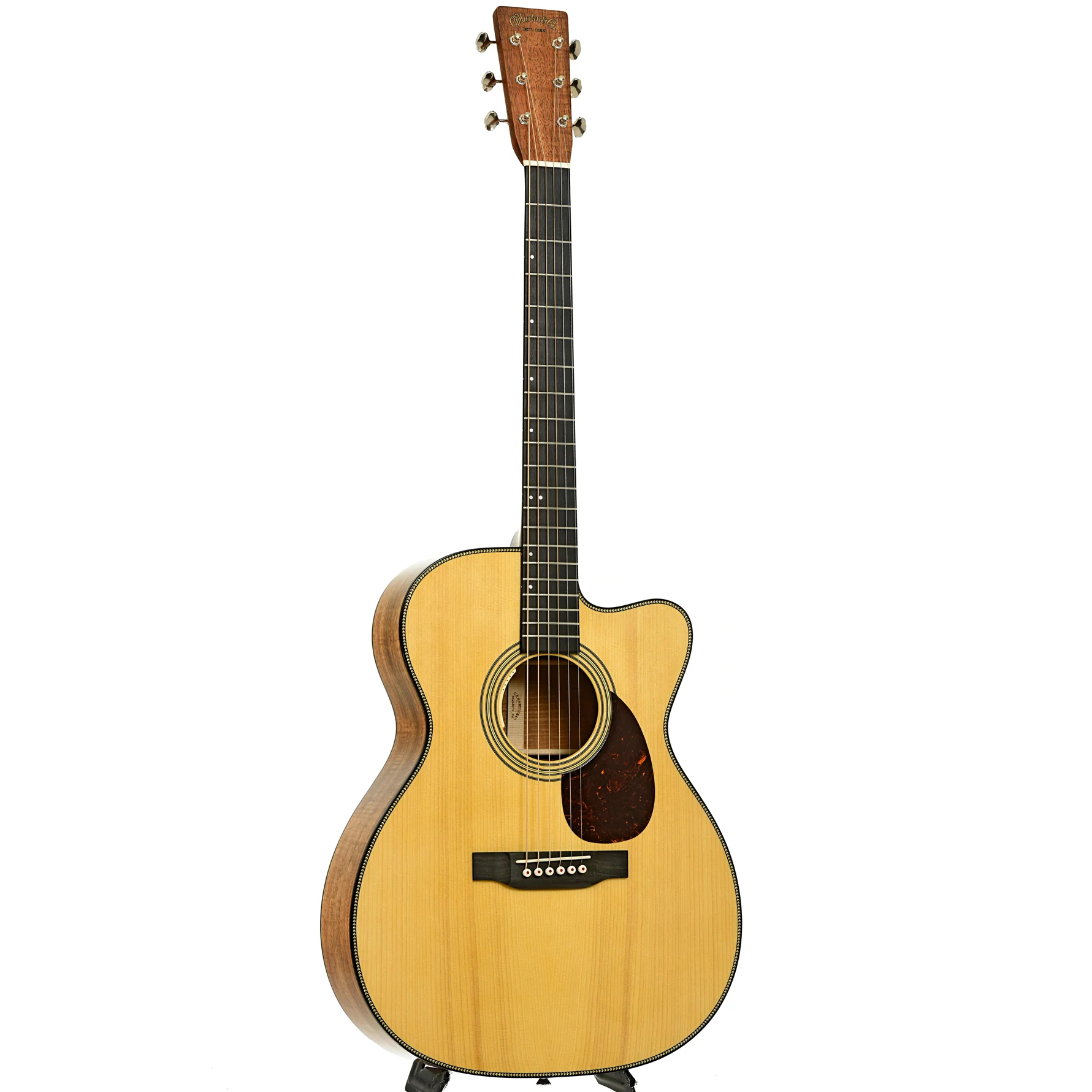 Martin Custom 28-Style OM Cutaway Acoustic-Electric Guitar (2023) - Image 3