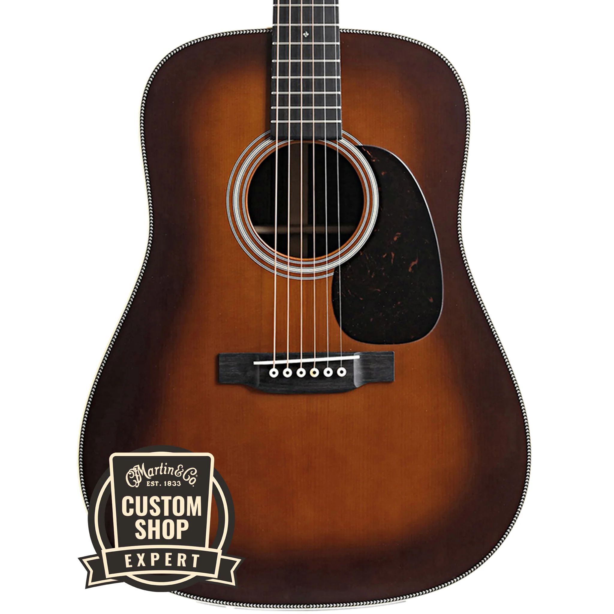 Martin Custom Shop D-28 Authentic 1937 Guitar & Case, Ambertone - Image 2